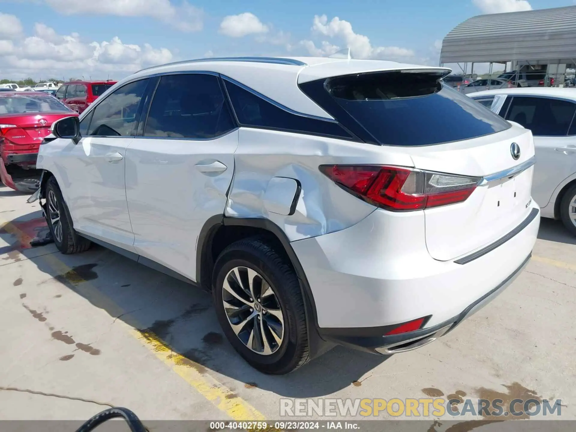 3 Photograph of a damaged car 2T2HZMAA2NC237881 LEXUS RX 350 2022