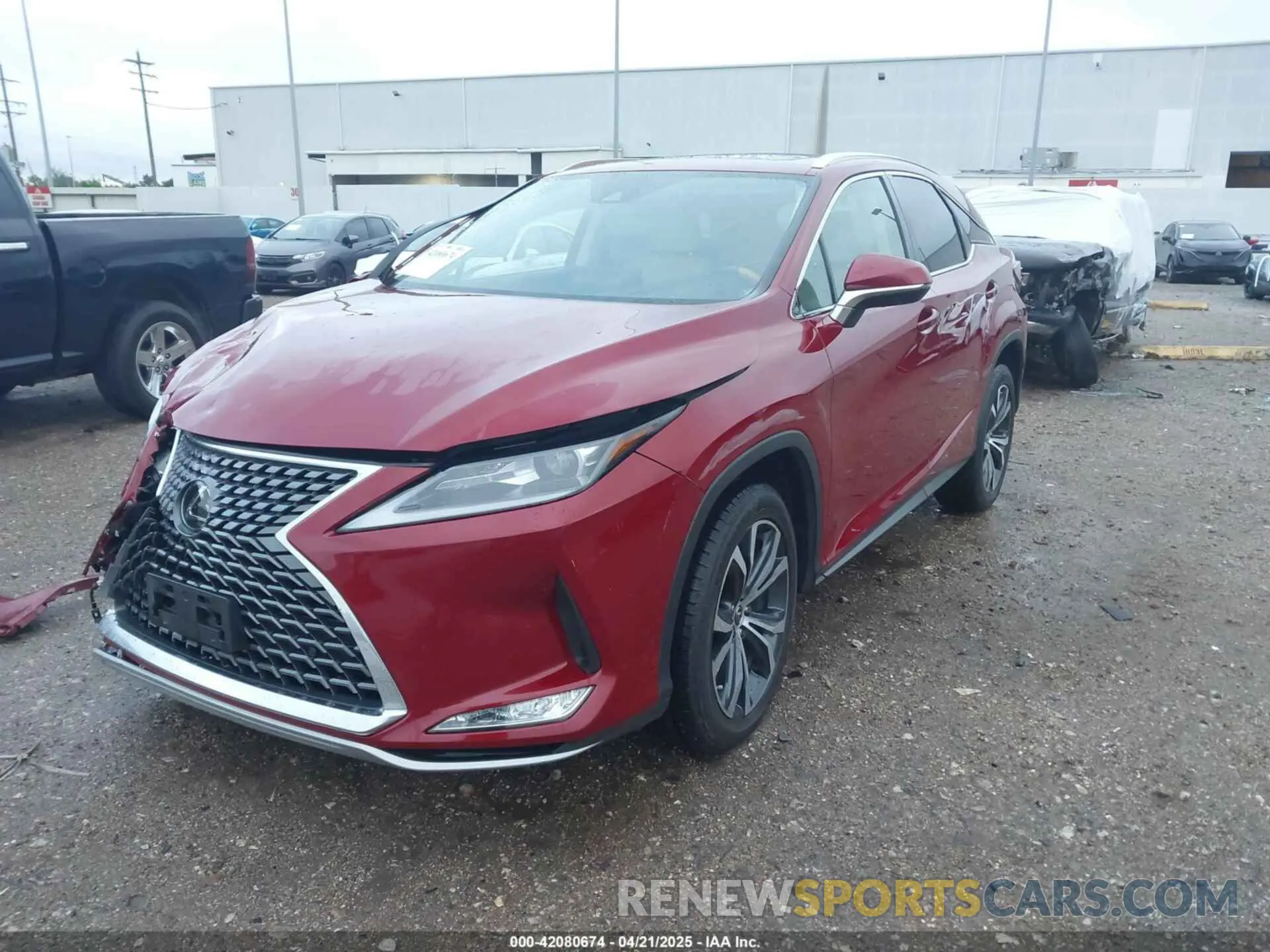 2 Photograph of a damaged car 2T2HZMAA8NC225184 LEXUS RX 350 2022