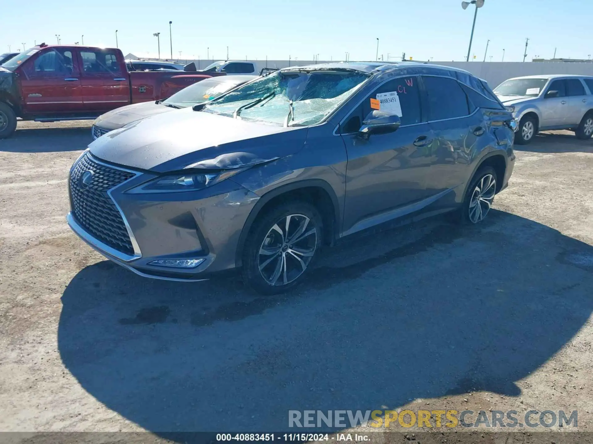 2 Photograph of a damaged car 2T2HZMAA8NC243202 LEXUS RX 350 2022