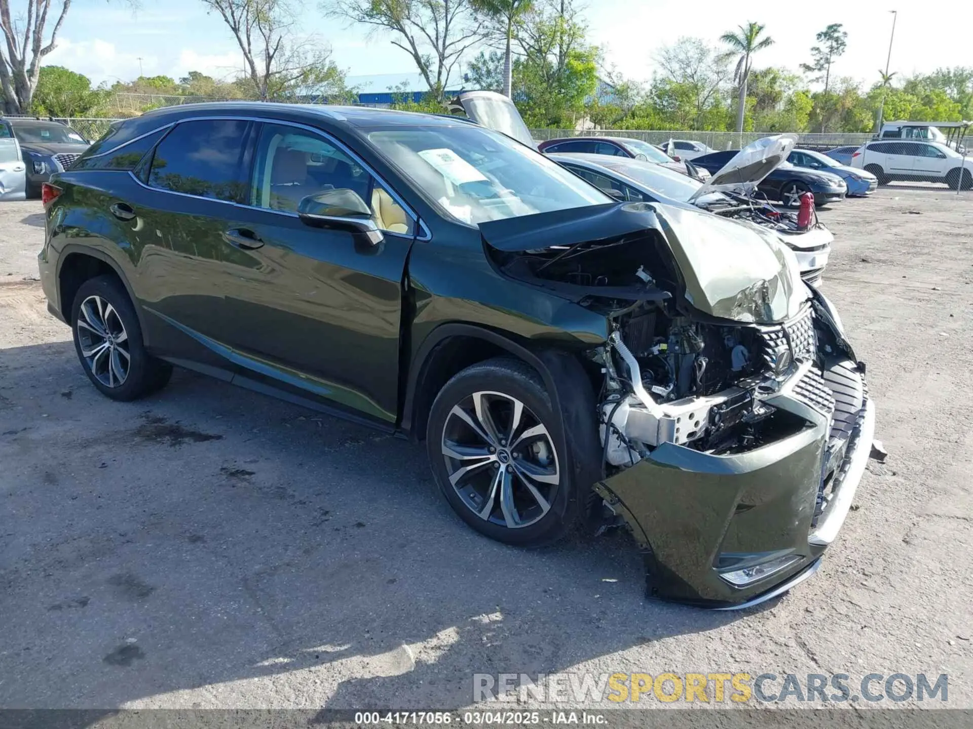 1 Photograph of a damaged car 2T2HZMAAXNC244058 LEXUS RX 350 2022