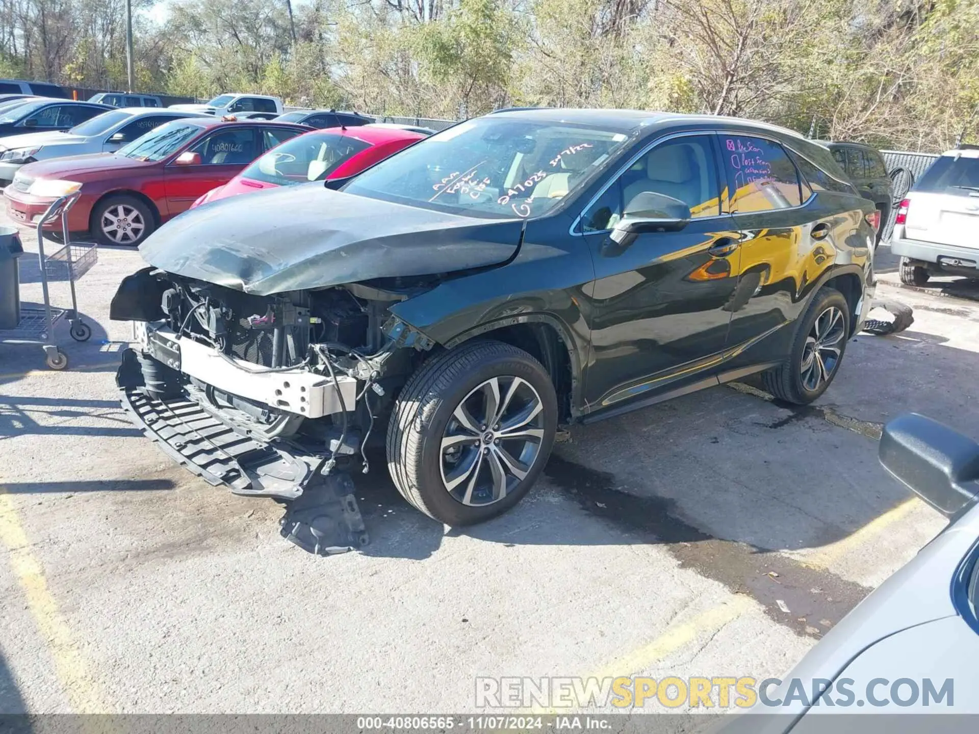 2 Photograph of a damaged car 2T2HZMDA9NC345426 LEXUS RX 350 2022