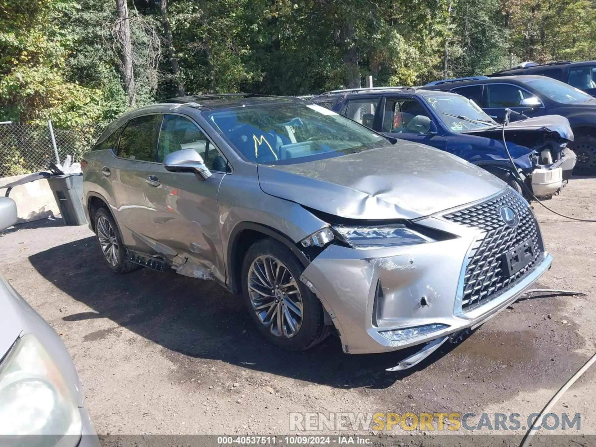 1 Photograph of a damaged car 2T2JZMDA8NC361991 LEXUS RX 350 2022