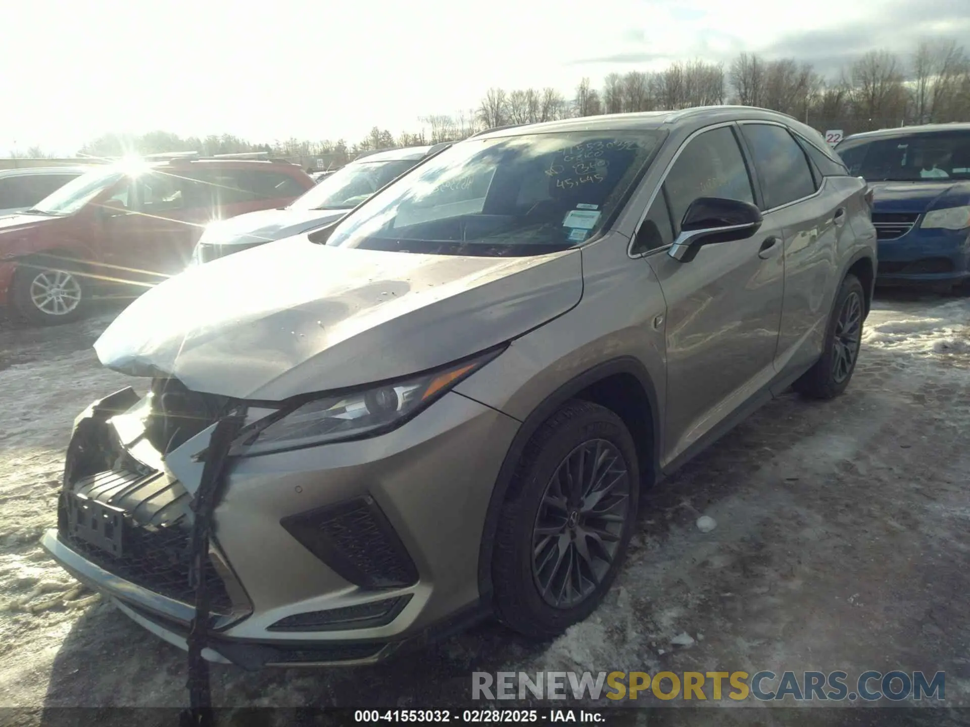 2 Photograph of a damaged car 2T2SZMDA3NC313397 LEXUS RX 350 2022