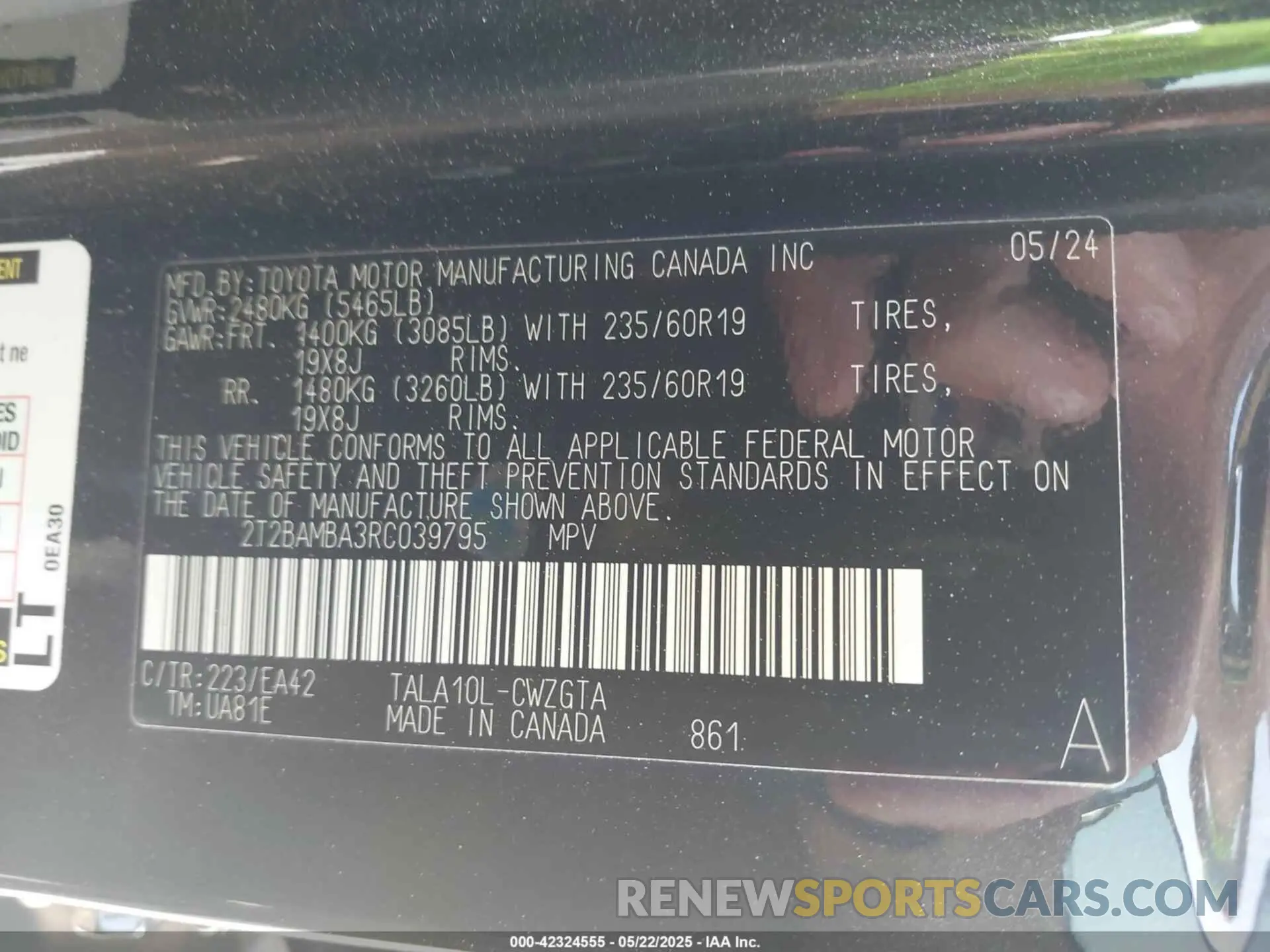9 Photograph of a damaged car 2T2BAMBA3RC039795 LEXUS RX 350 2024