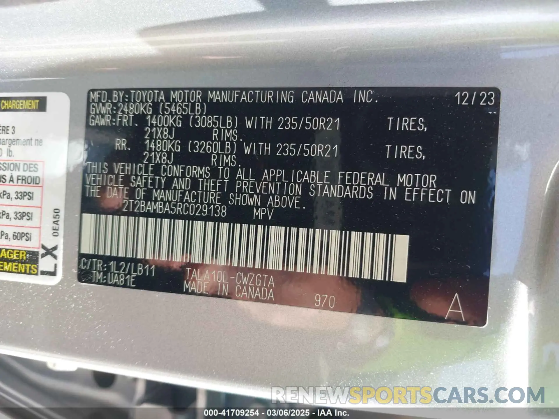 9 Photograph of a damaged car 2T2BAMBA5RC029138 LEXUS RX 350 2024