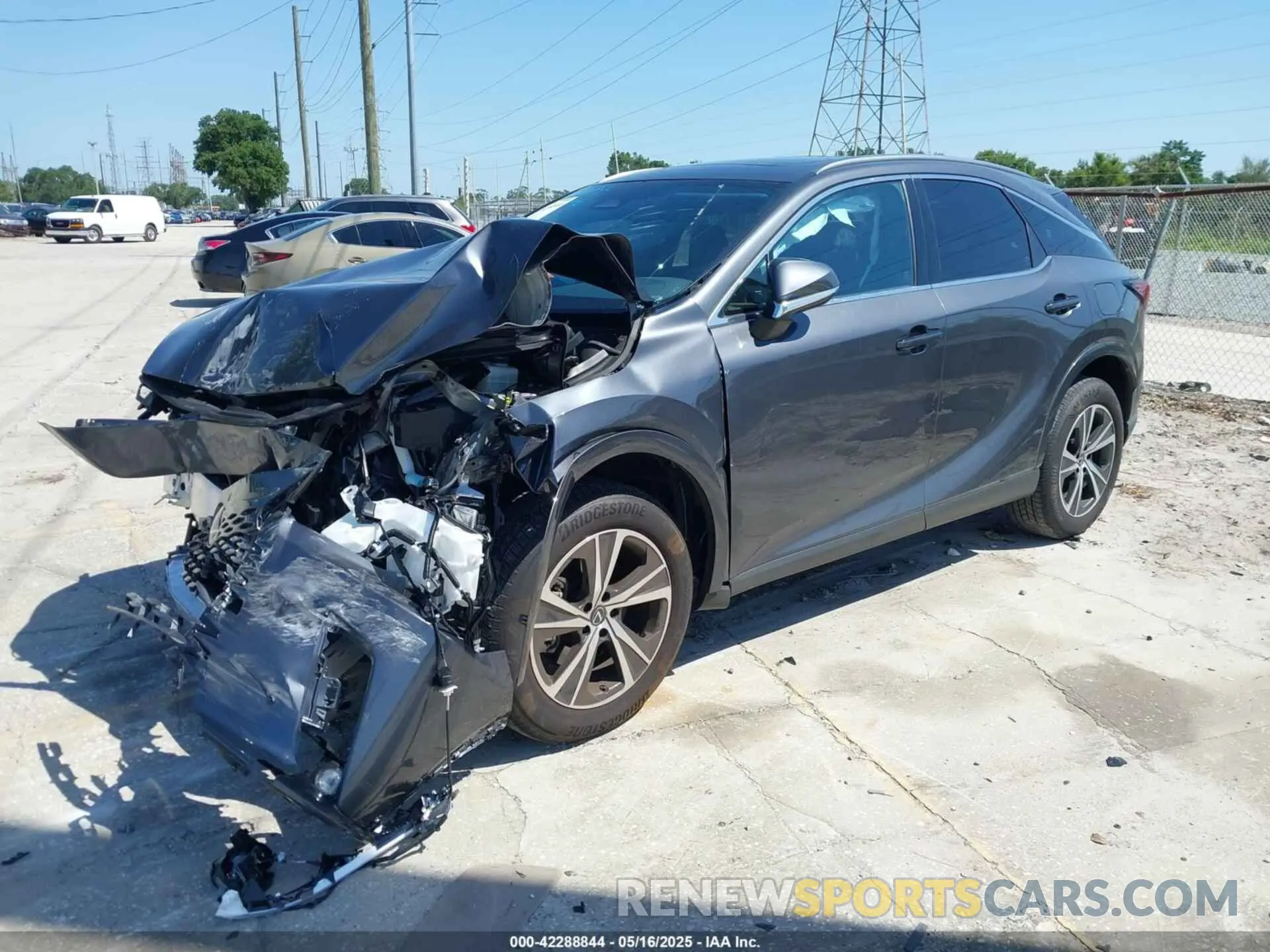 2 Photograph of a damaged car JTJCHMAA3S2022146 LEXUS RX 350 2025