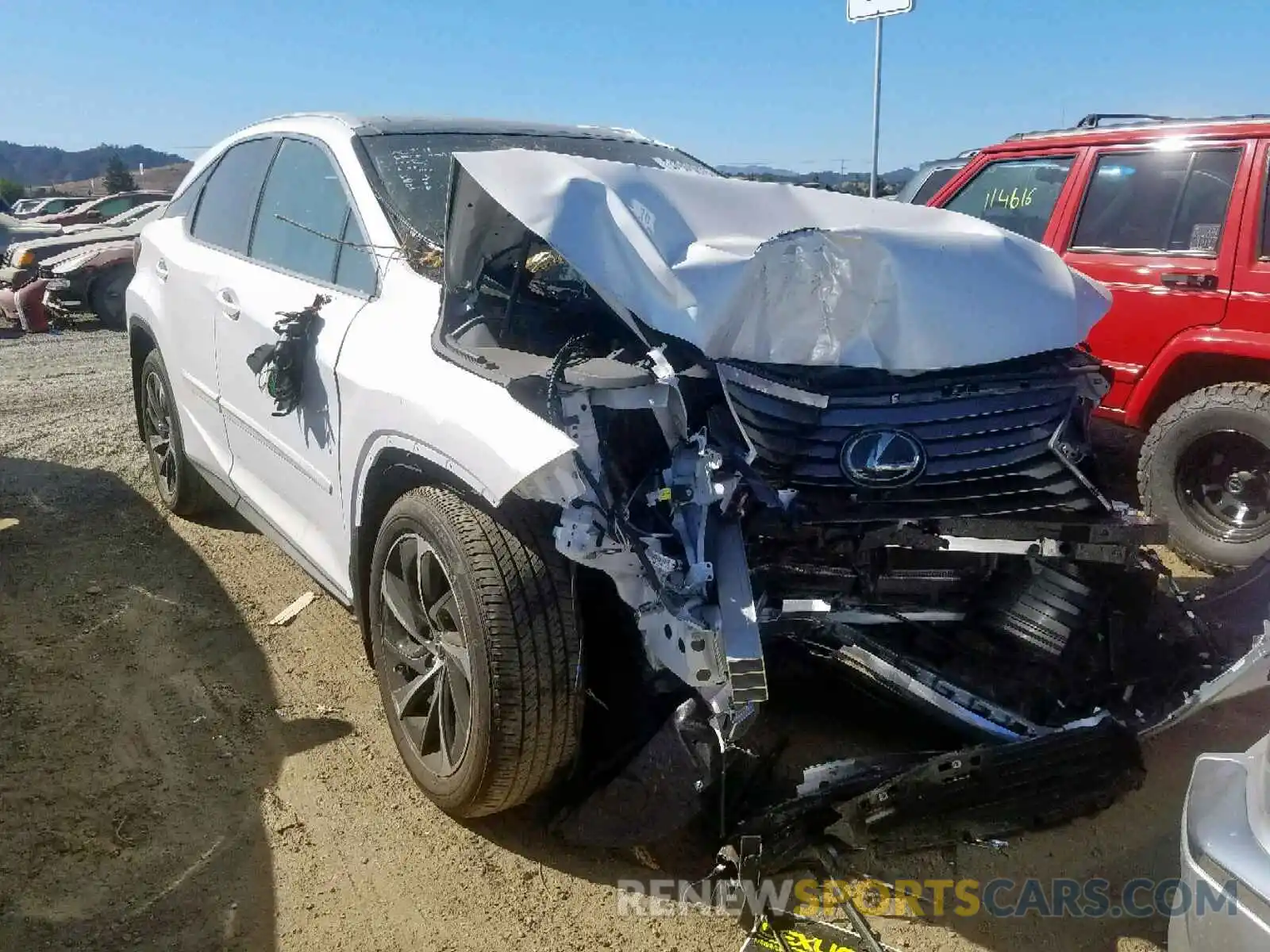 1 Photograph of a damaged car 2T2BZMCA8KC191651 LEXUS RX 350 BAS 2019