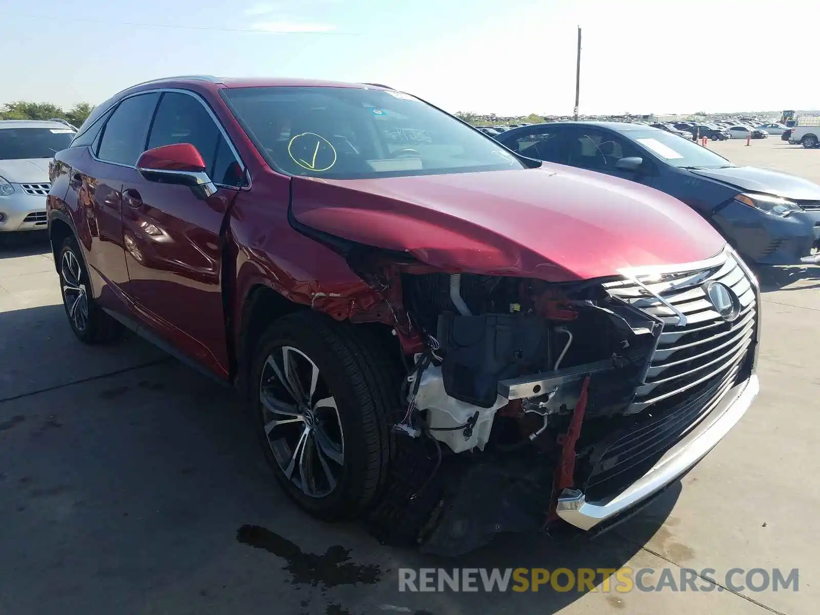 1 Photograph of a damaged car 2T2ZZMCA2KC126339 LEXUS RX 350 BAS 2019