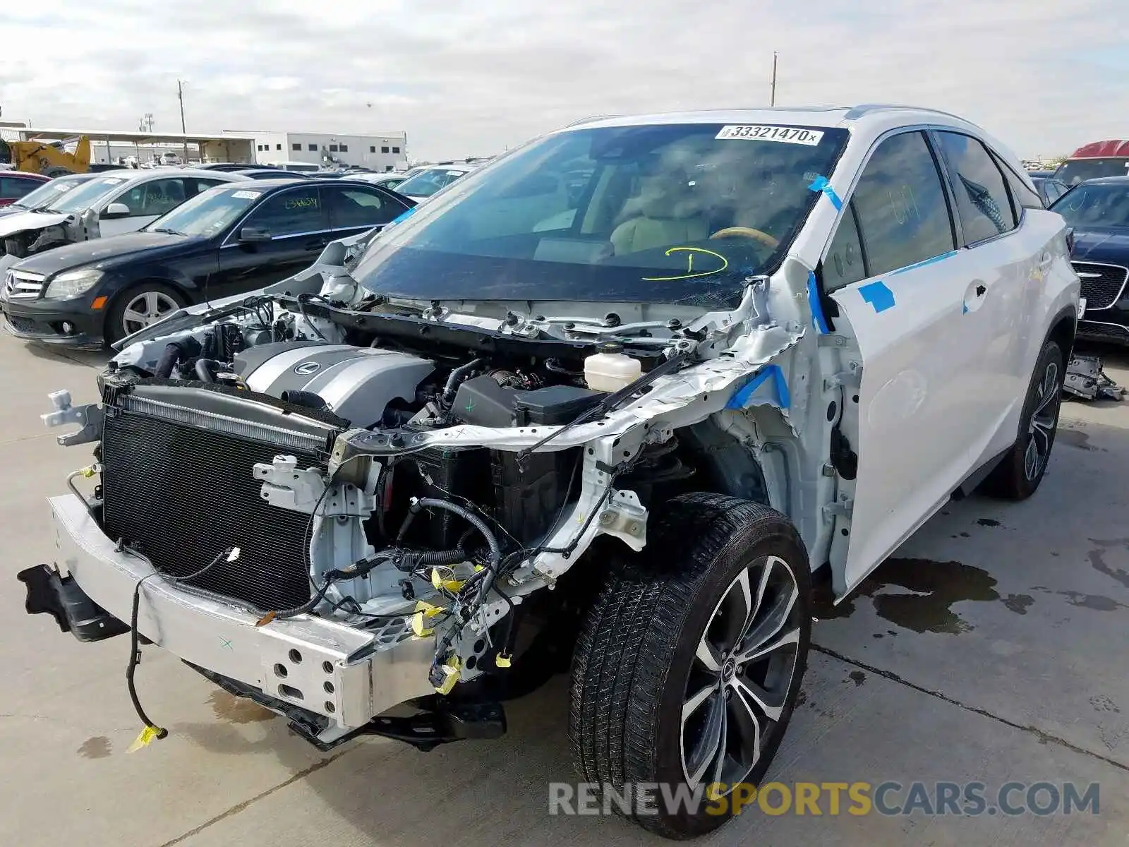 2 Photograph of a damaged car 2T2ZZMCA4KC127590 LEXUS RX 350 BAS 2019