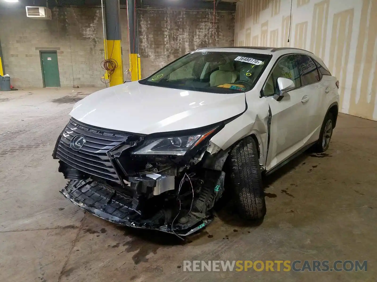 2 Photograph of a damaged car JTJBZMCA9K2041600 LEXUS RX 350 BAS 2019