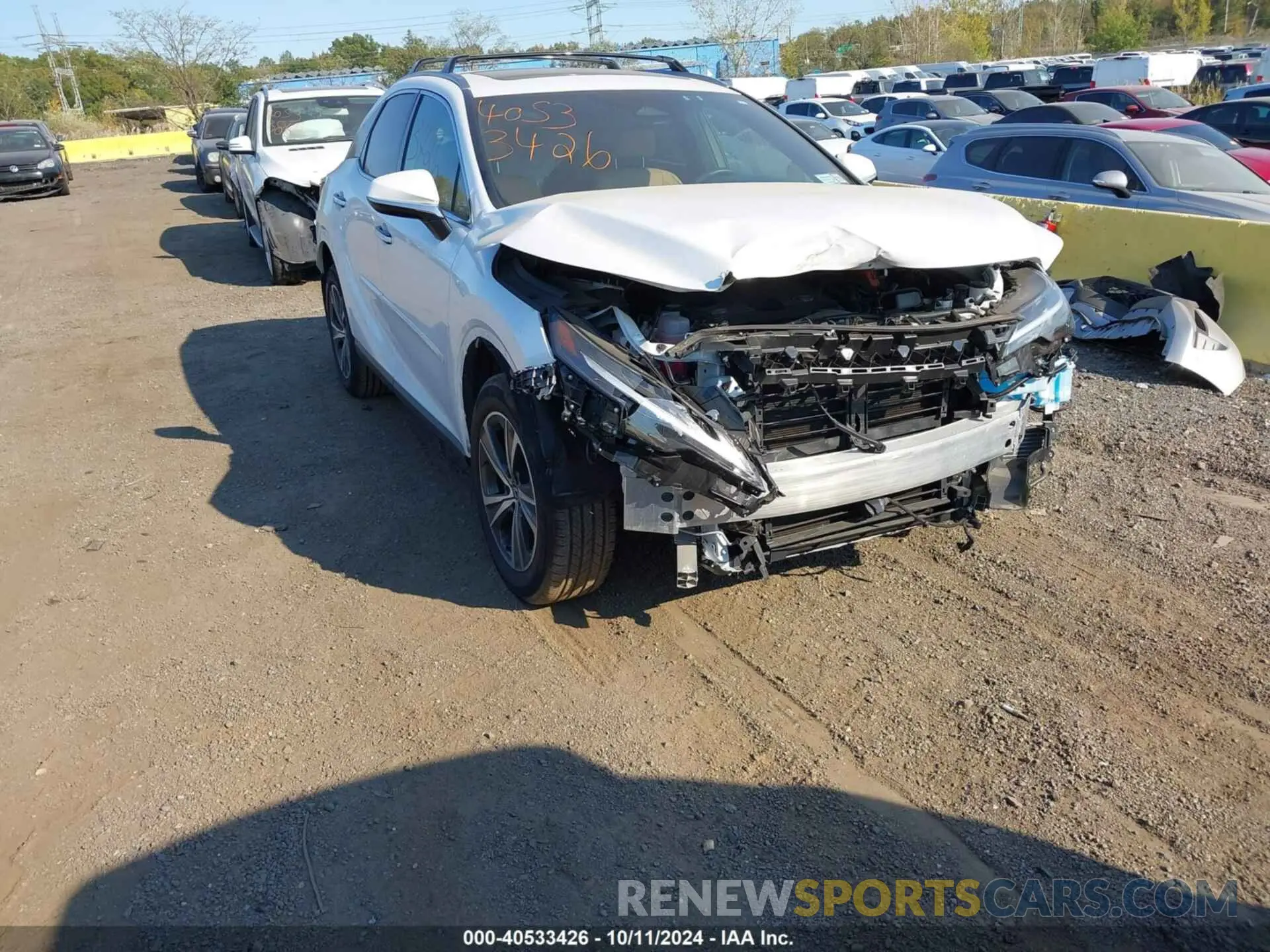 1 Photograph of a damaged car 2T2BBMCA0PC021568 LEXUS RX 350H 2023