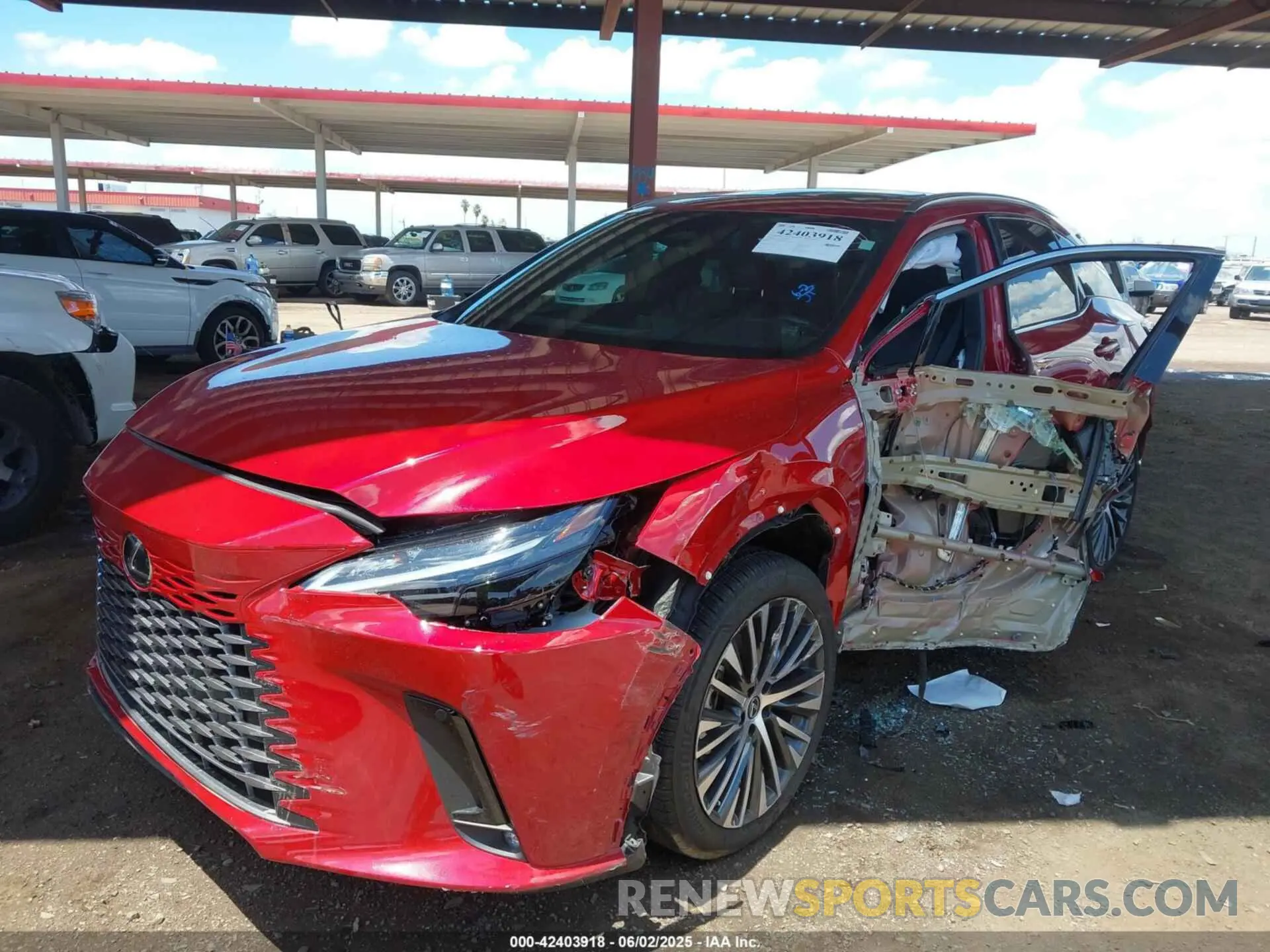 2 Photograph of a damaged car 2T2BBMCA4PC006331 LEXUS RX 350H 2023