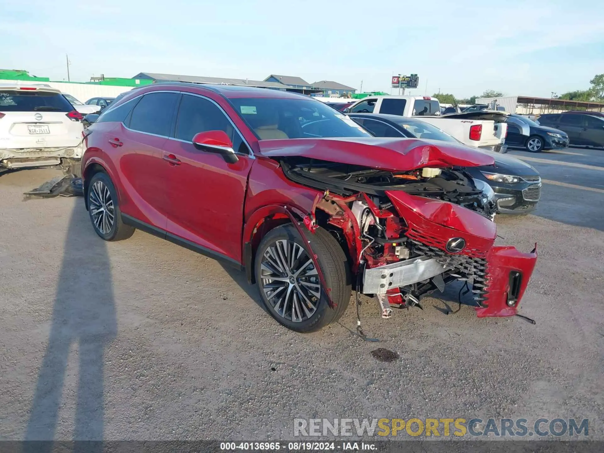 1 Photograph of a damaged car 2T2BBMCA7RC050116 LEXUS RX 350H 2024