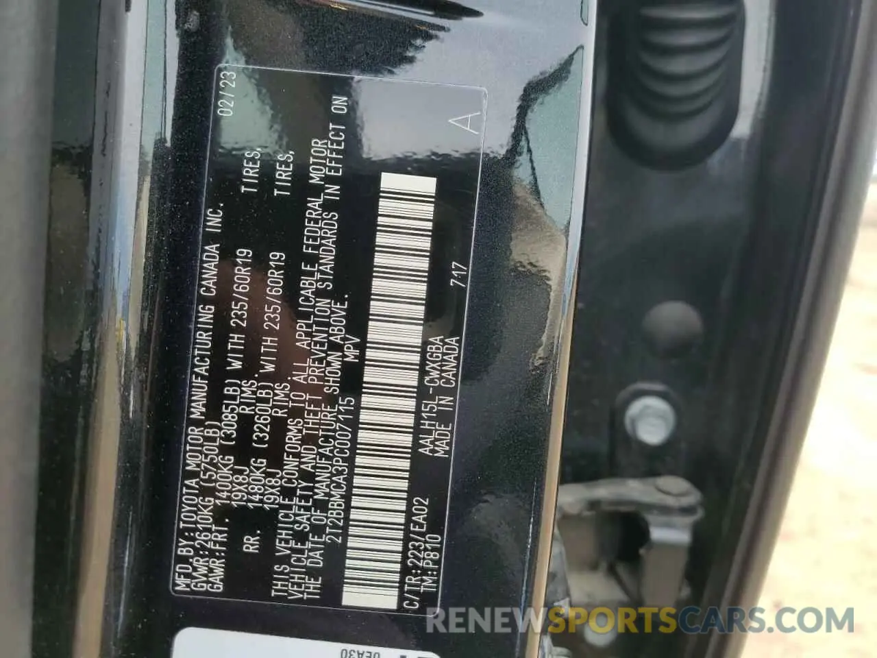 13 Photograph of a damaged car 2T2BBMCA3PC007115 LEXUS RX 350H BA 2023