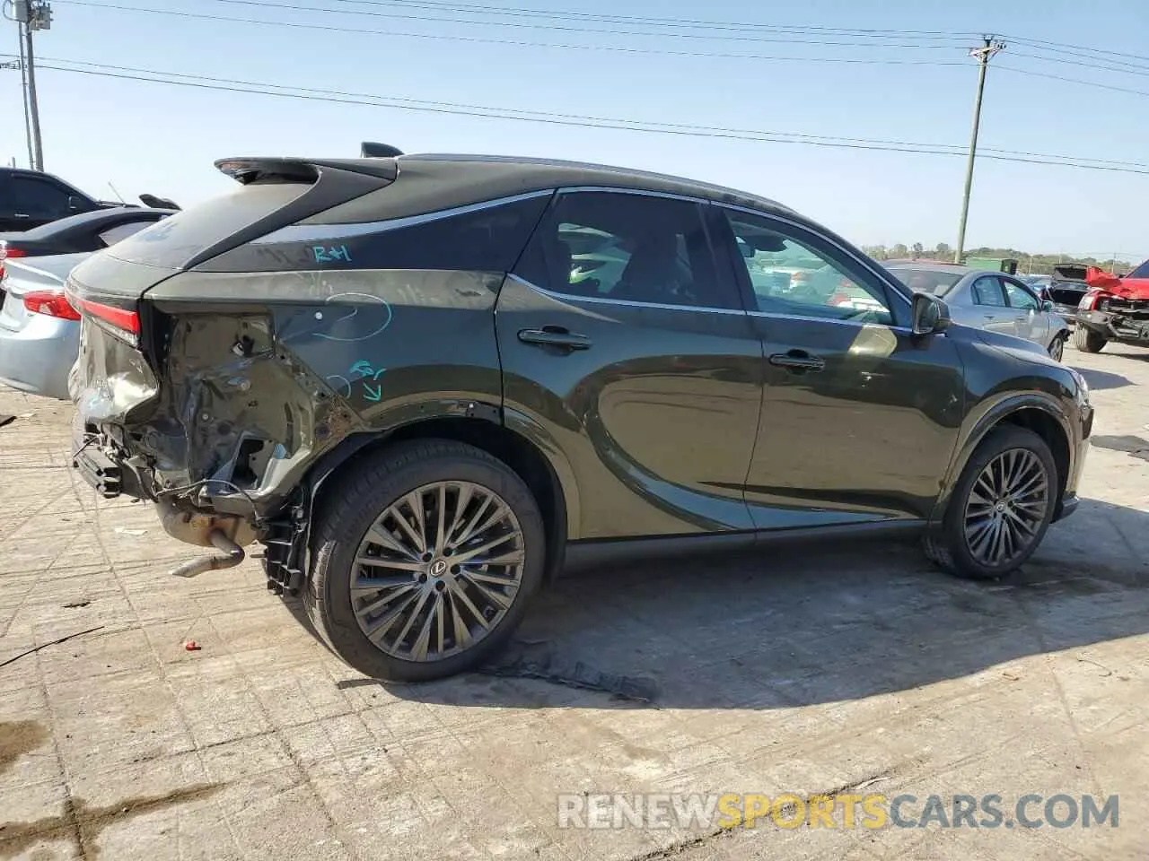 3 Photograph of a damaged car 2T2BBMCA4PC021668 LEXUS RX 350H BA 2023