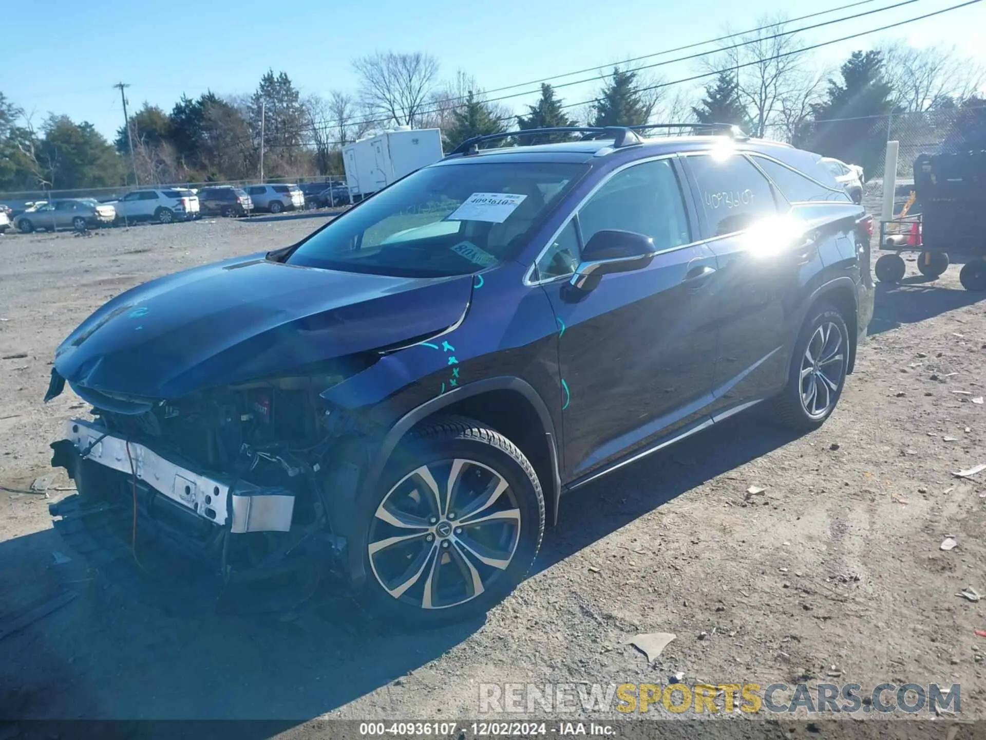 2 Photograph of a damaged car JTJDZKCA8K2015082 LEXUS RX 350L 2019