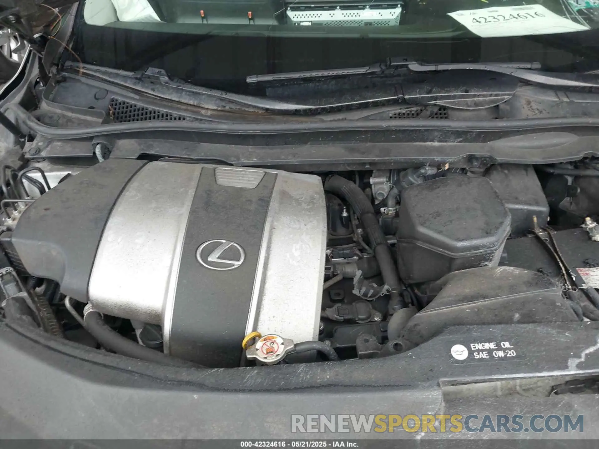 10 Photograph of a damaged car JTJDZKCA8K2019648 LEXUS RX 350L 2019
