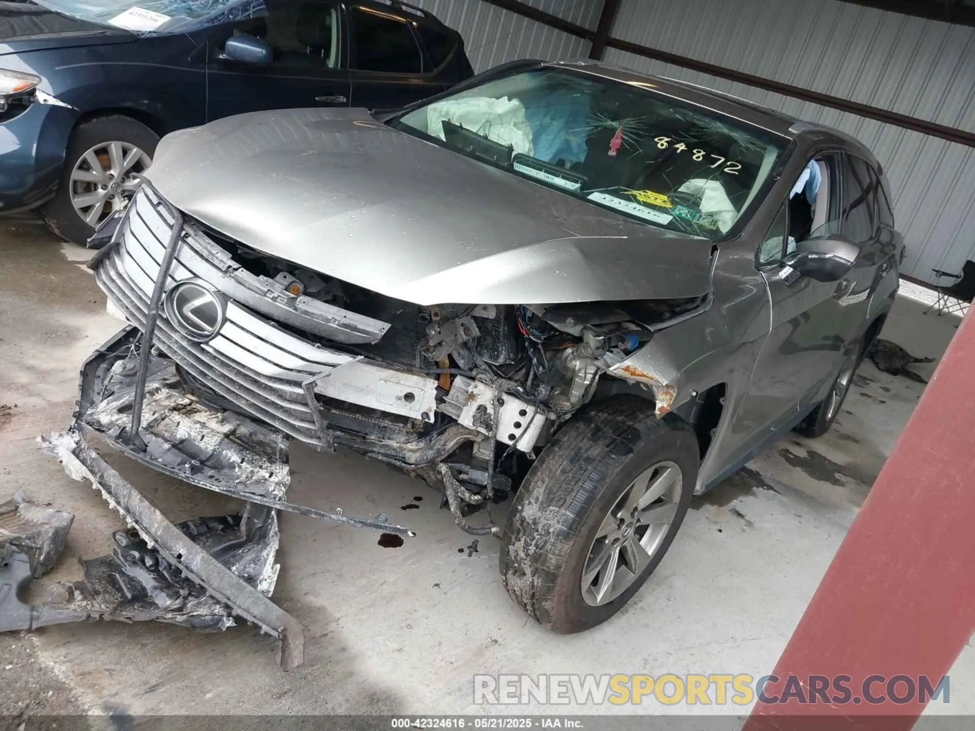 2 Photograph of a damaged car JTJDZKCA8K2019648 LEXUS RX 350L 2019