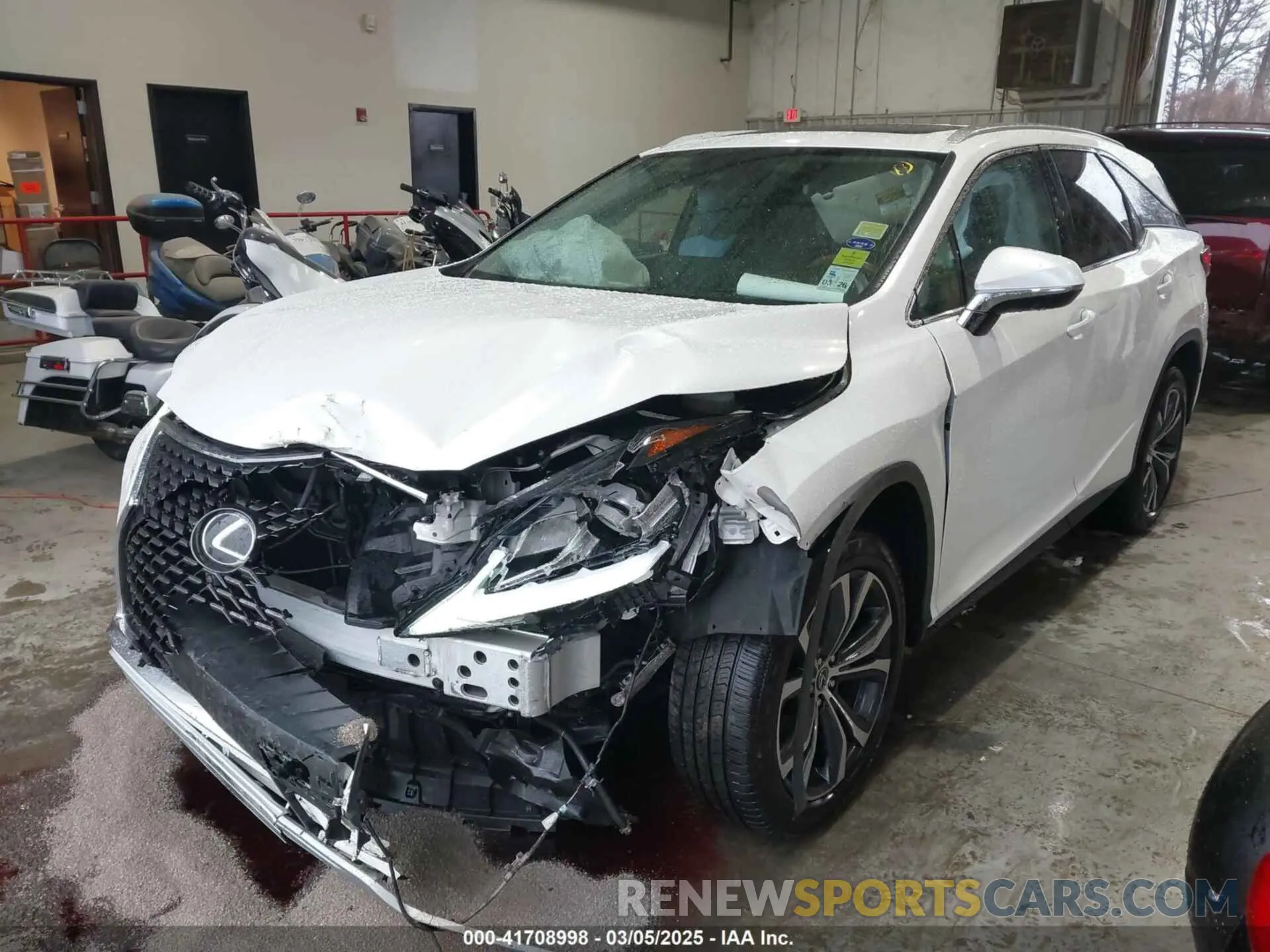 2 Photograph of a damaged car JTJHZKEA4L2016195 LEXUS RX 350L 2020