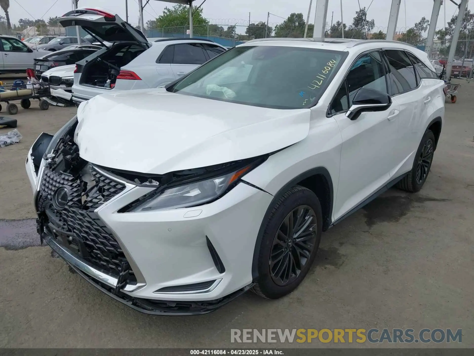 2 Photograph of a damaged car JTJHZKEA4N2023876 LEXUS RX 350L 2022