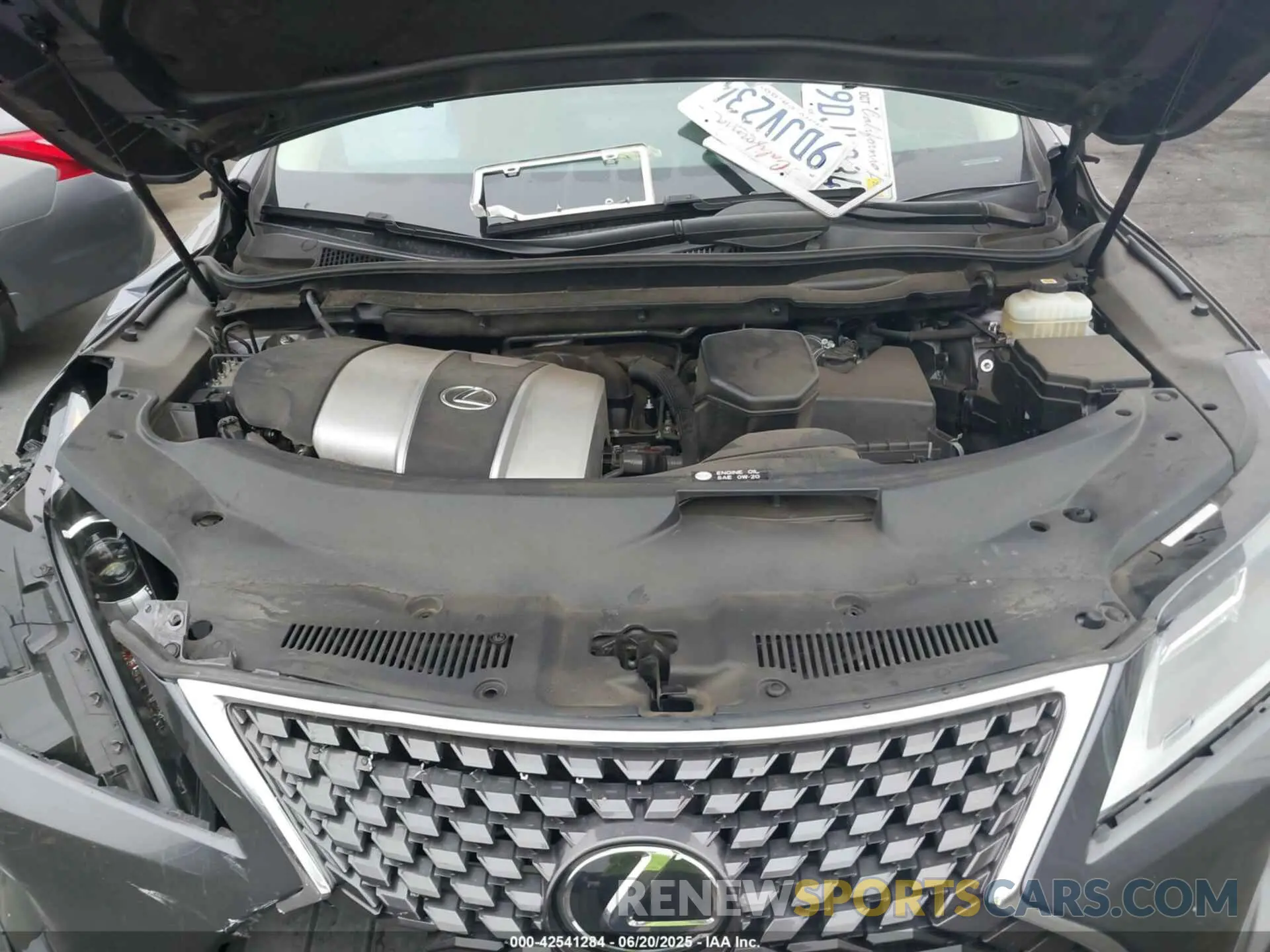 10 Photograph of a damaged car JTJHZKFA6N2043285 LEXUS RX 350L 2022