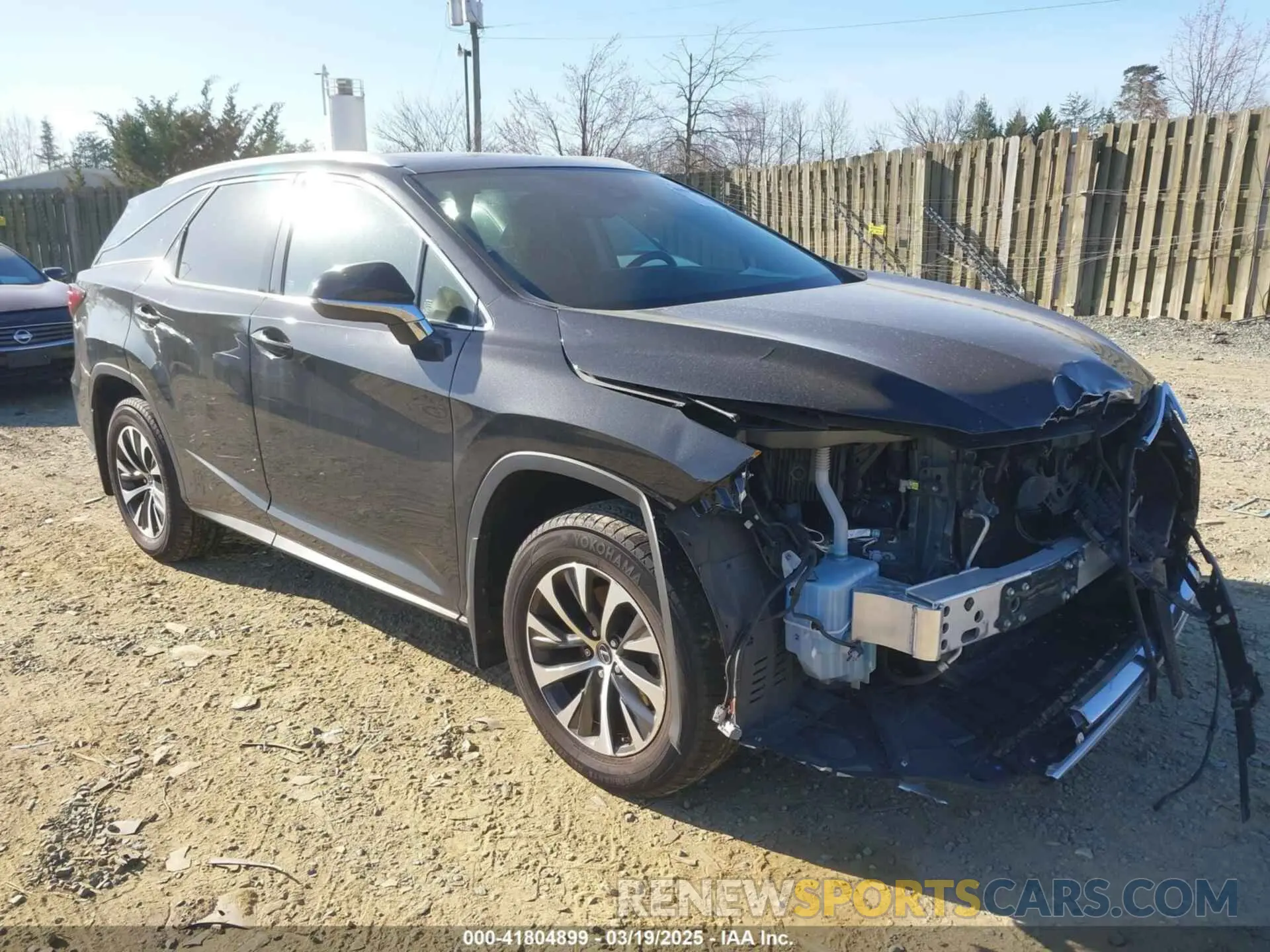 1 Photograph of a damaged car JTJHZKFA7N2037057 LEXUS RX 350L 2022