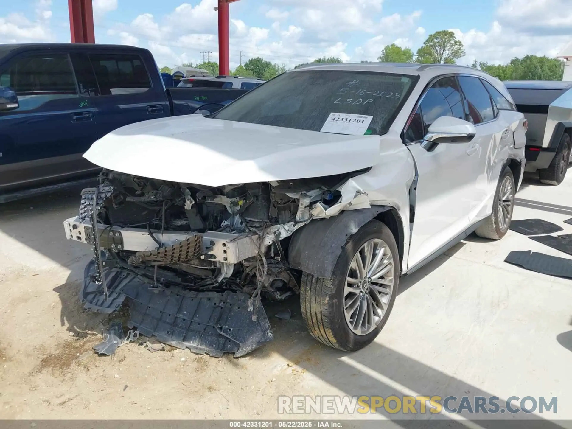 2 Photograph of a damaged car JTJJZKEA8N2026796 LEXUS RX 350L 2022
