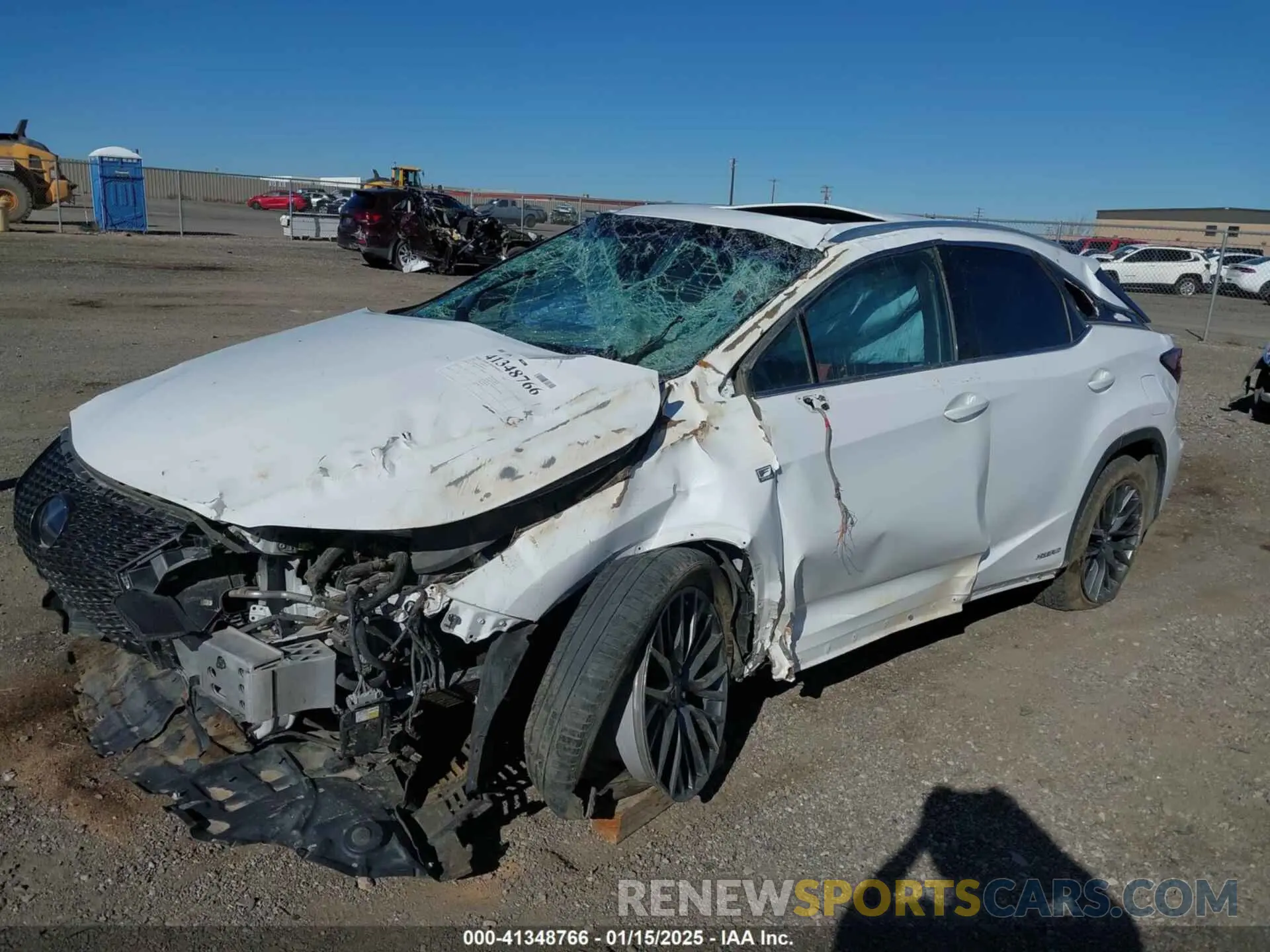 2 Photograph of a damaged car 2T2BGMCA1KC041547 LEXUS RX 450H 2019