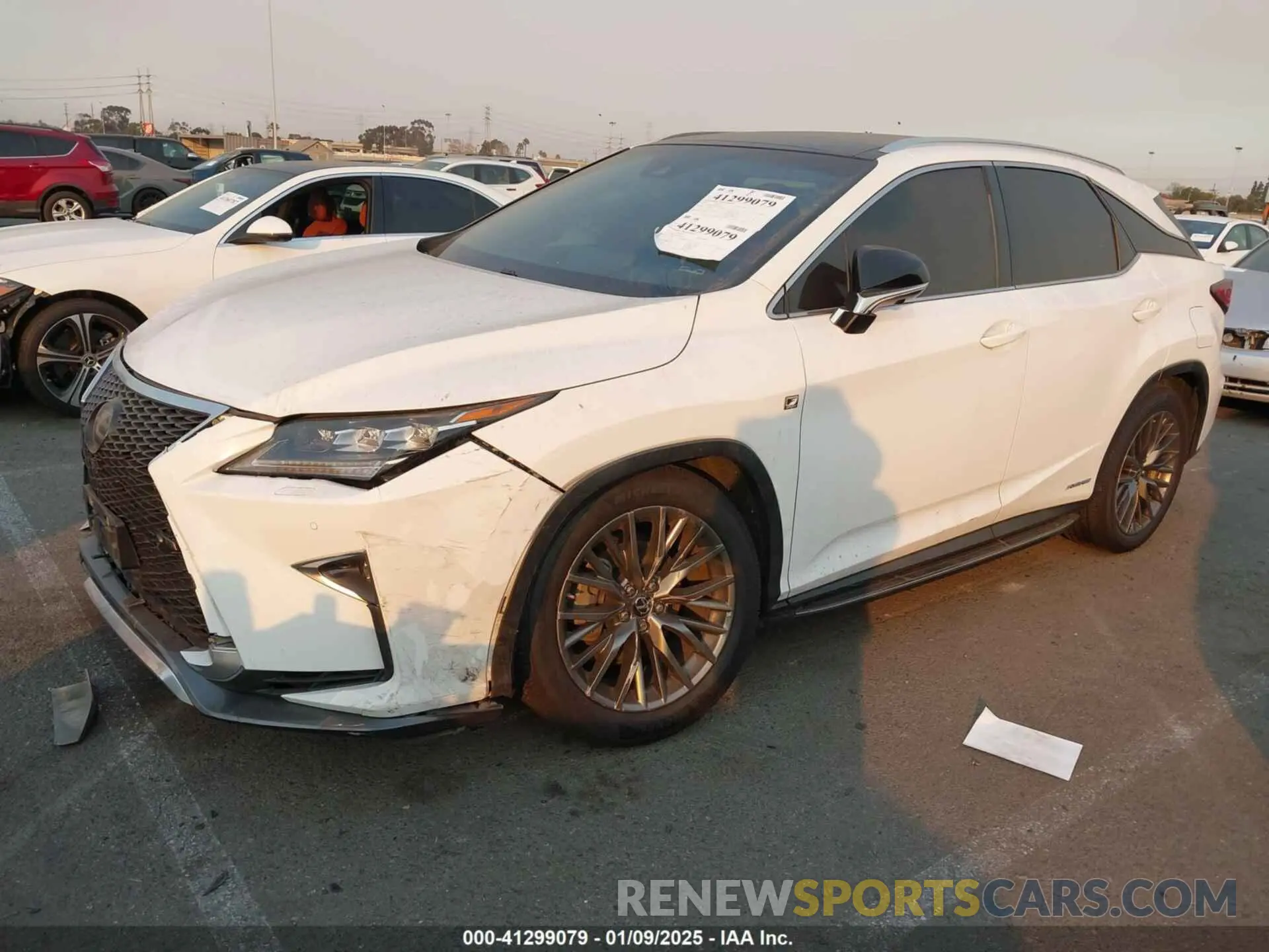 2 Photograph of a damaged car 2T2BGMCAXKC036573 LEXUS RX 450H 2019