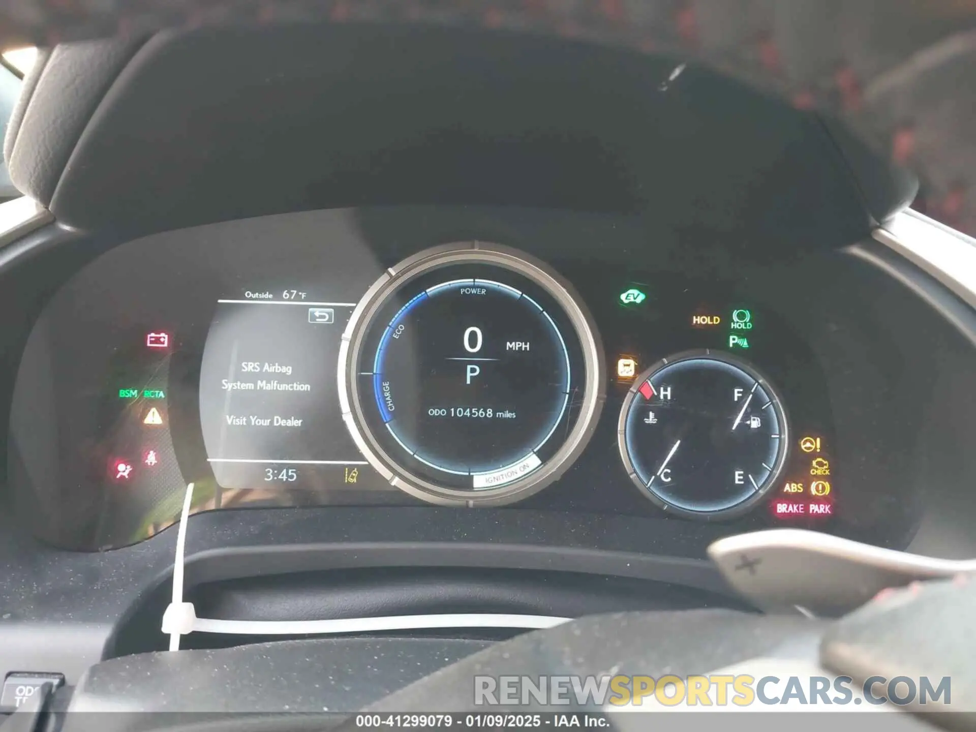 7 Photograph of a damaged car 2T2BGMCAXKC036573 LEXUS RX 450H 2019