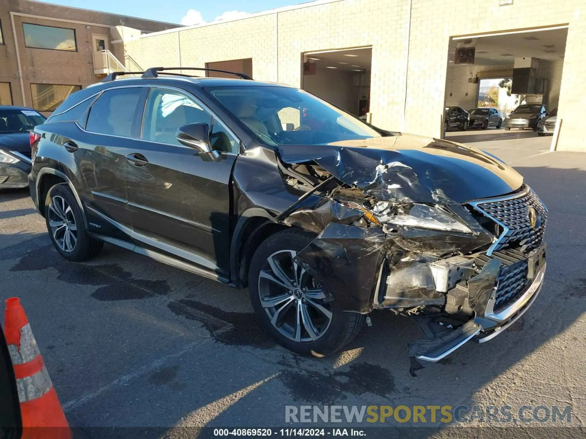 1 Photograph of a damaged car 2T2HGMDA0LC046815 LEXUS RX 450H 2020
