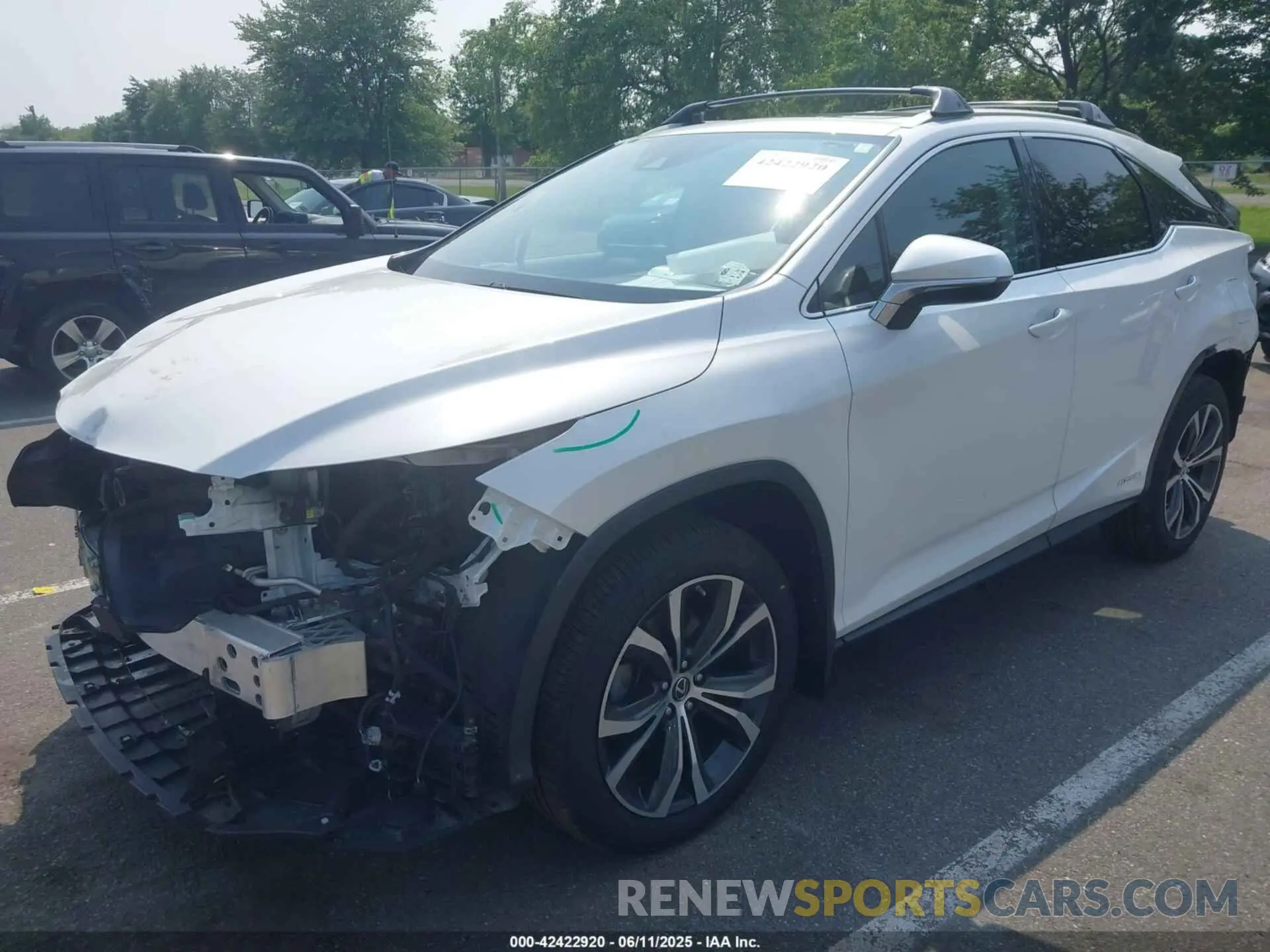 2 Photograph of a damaged car 2T2HGMDAXLC052802 LEXUS RX 450H 2020