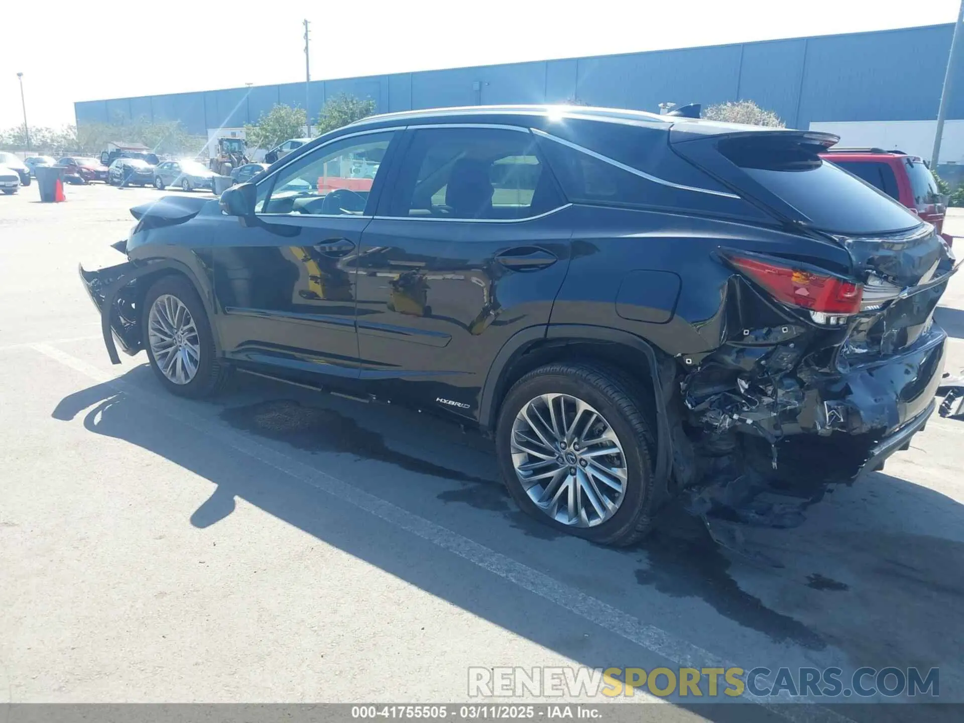3 Photograph of a damaged car 2T2JGMDA0LC048405 LEXUS RX 450H 2020