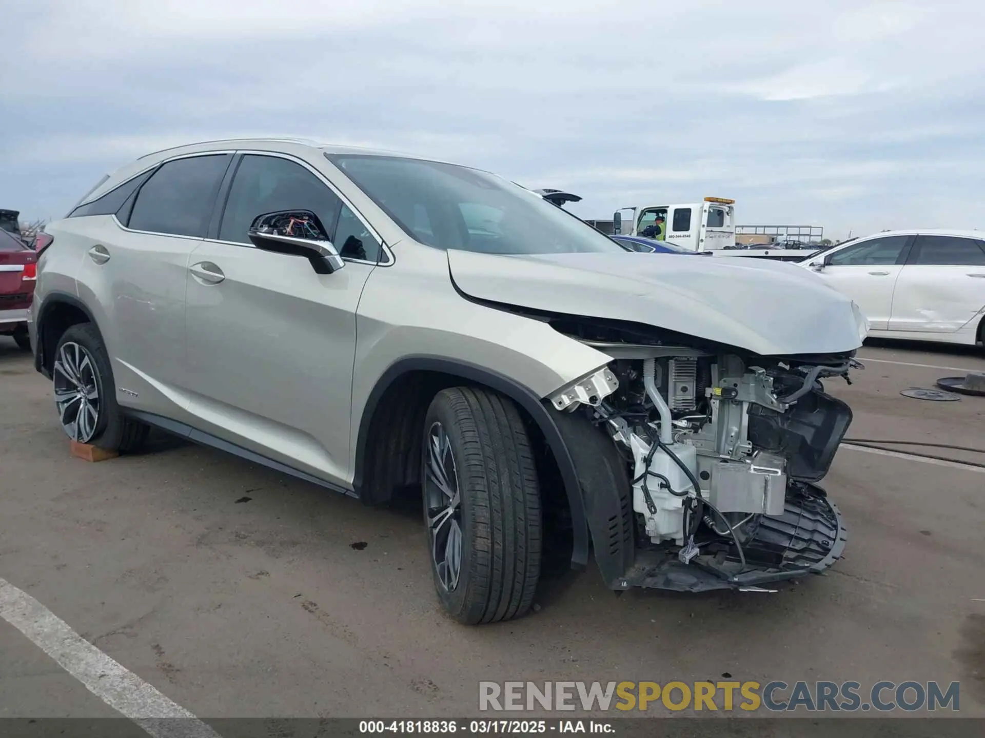 1 Photograph of a damaged car 2T2HGMDA0MC067228 LEXUS RX 450H 2021