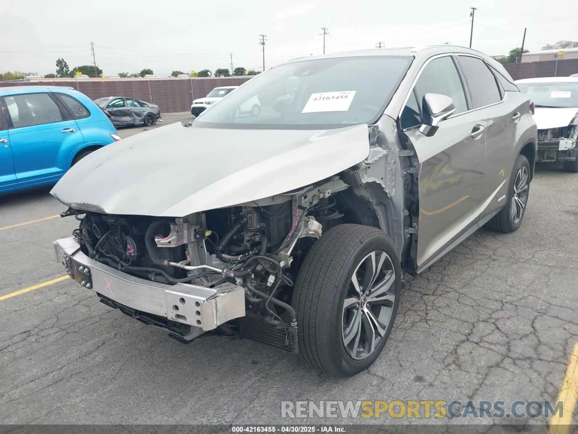 2 Photograph of a damaged car 2T2HGMDA3MC060208 LEXUS RX 450H 2021