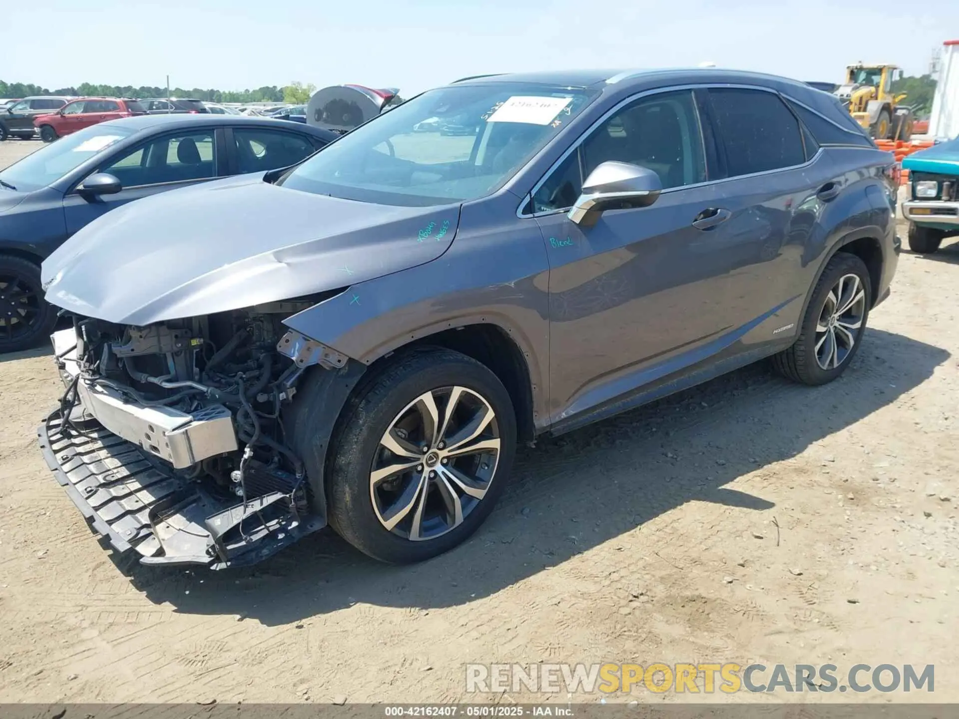 2 Photograph of a damaged car 2T2HGMDA6MC065516 LEXUS RX 450H 2021