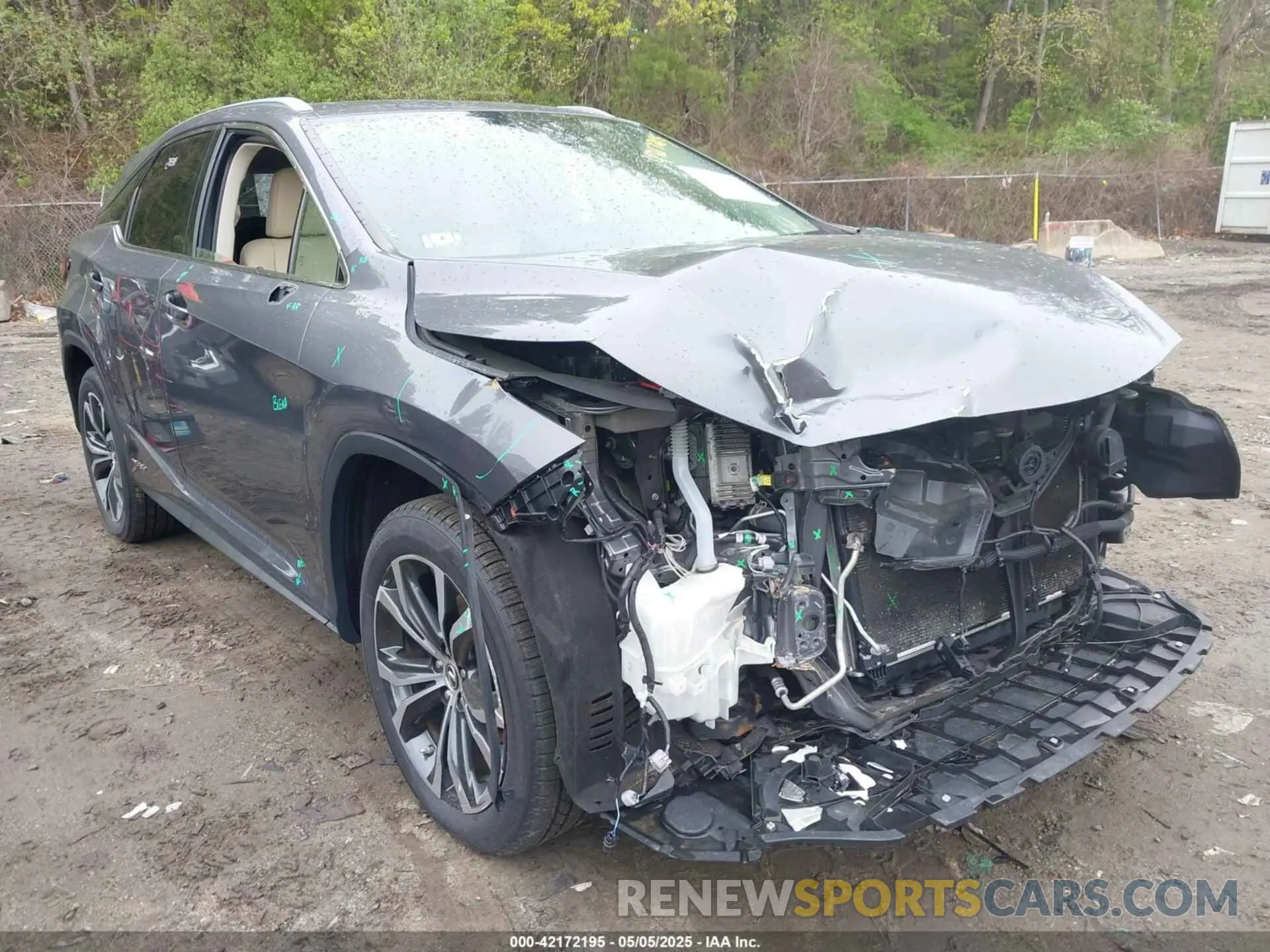 1 Photograph of a damaged car 2T2HGMDA7MC058171 LEXUS RX 450H 2021