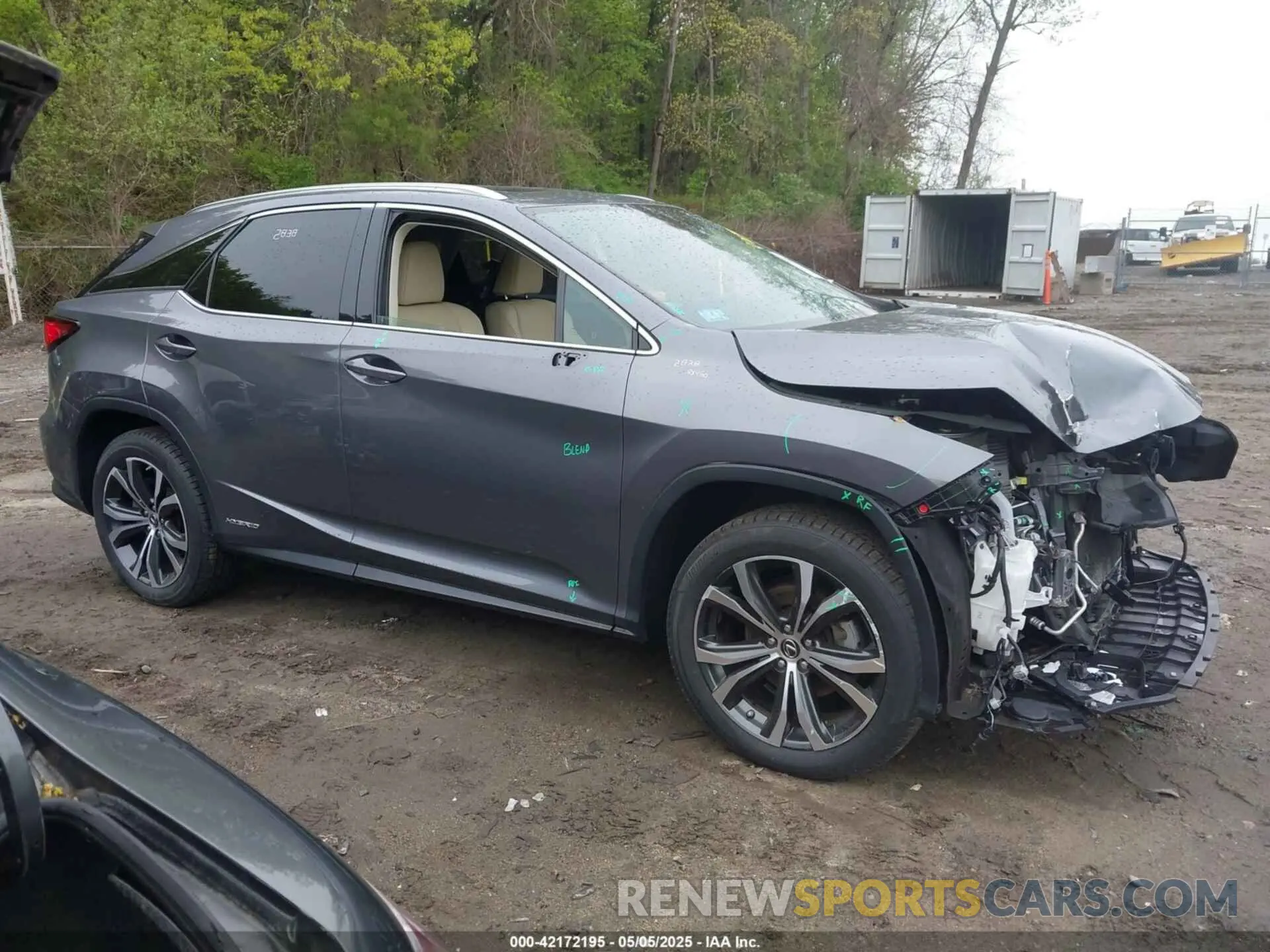 14 Photograph of a damaged car 2T2HGMDA7MC058171 LEXUS RX 450H 2021