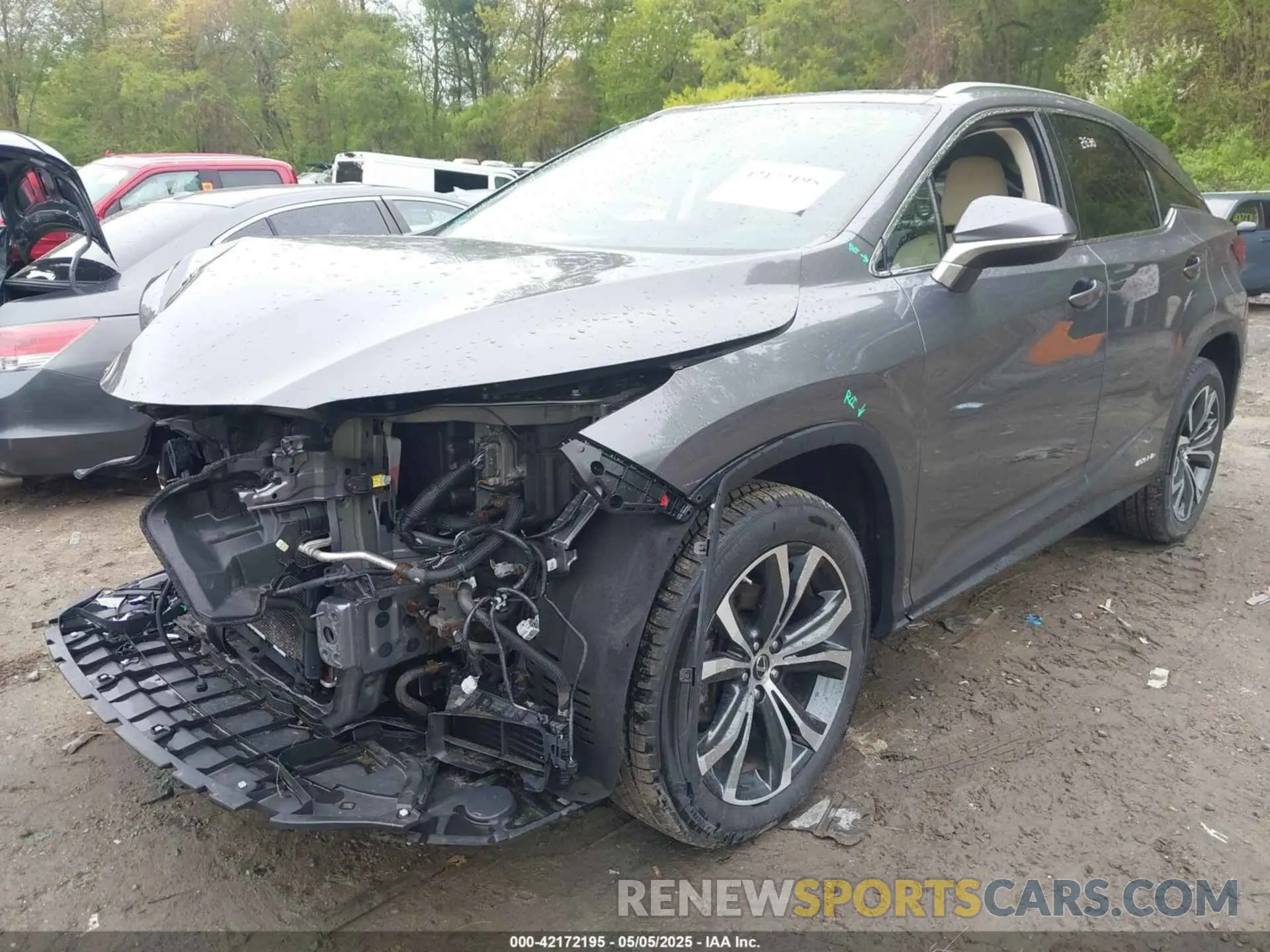 2 Photograph of a damaged car 2T2HGMDA7MC058171 LEXUS RX 450H 2021