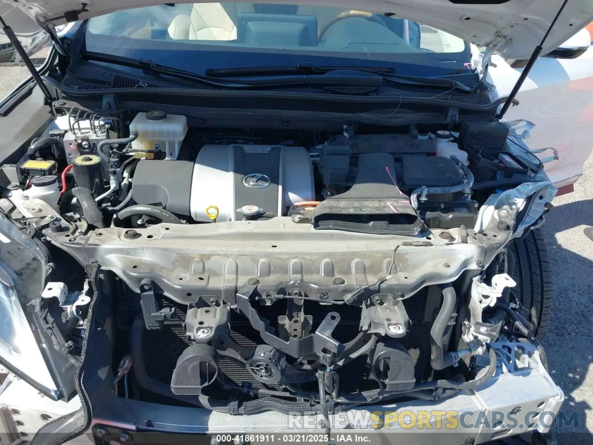 10 Photograph of a damaged car 2T2HGMDAXMC059802 LEXUS RX 450H 2021