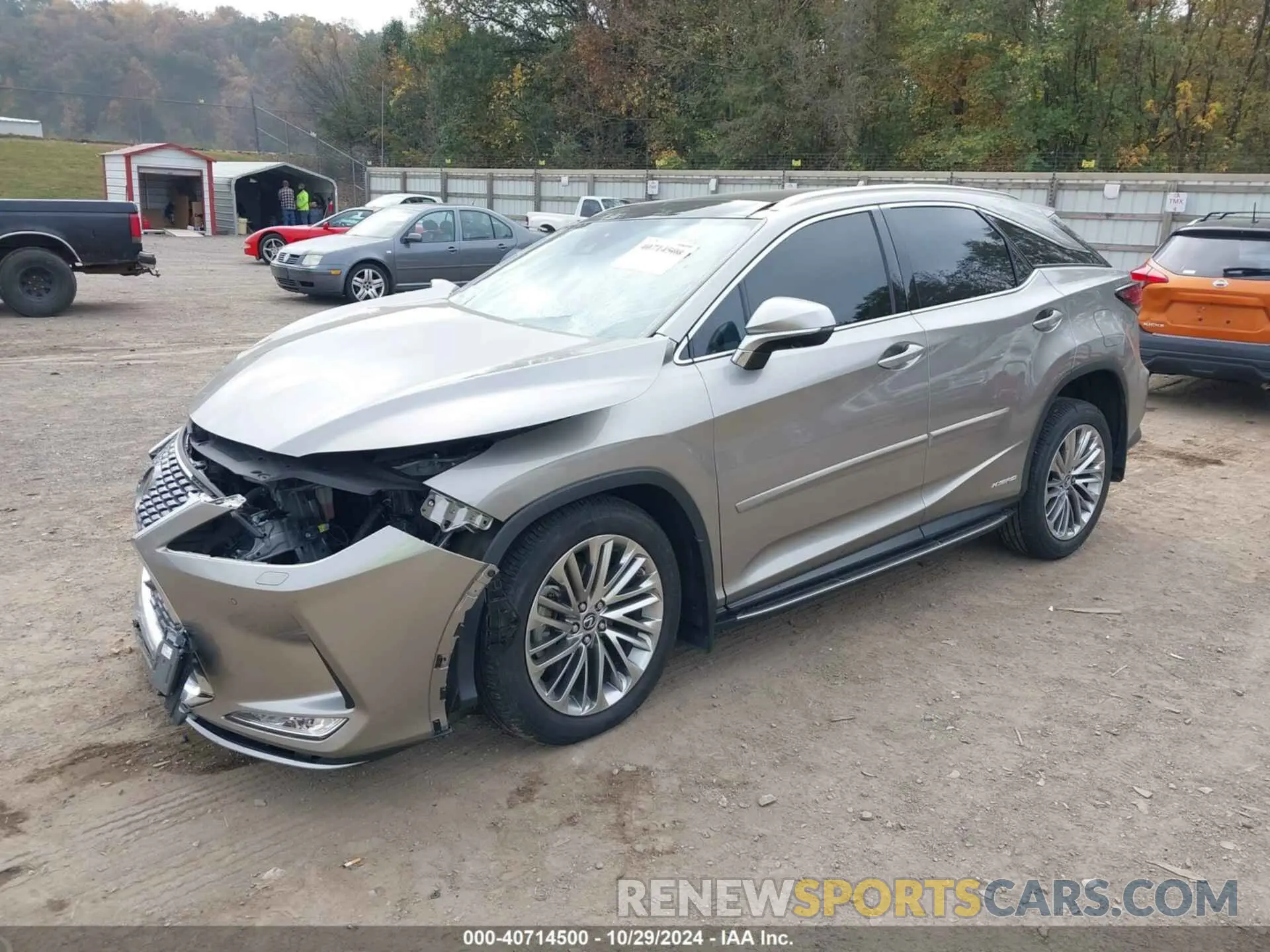 2 Photograph of a damaged car 2T2JGMDA9MC059159 LEXUS RX 450H 2021