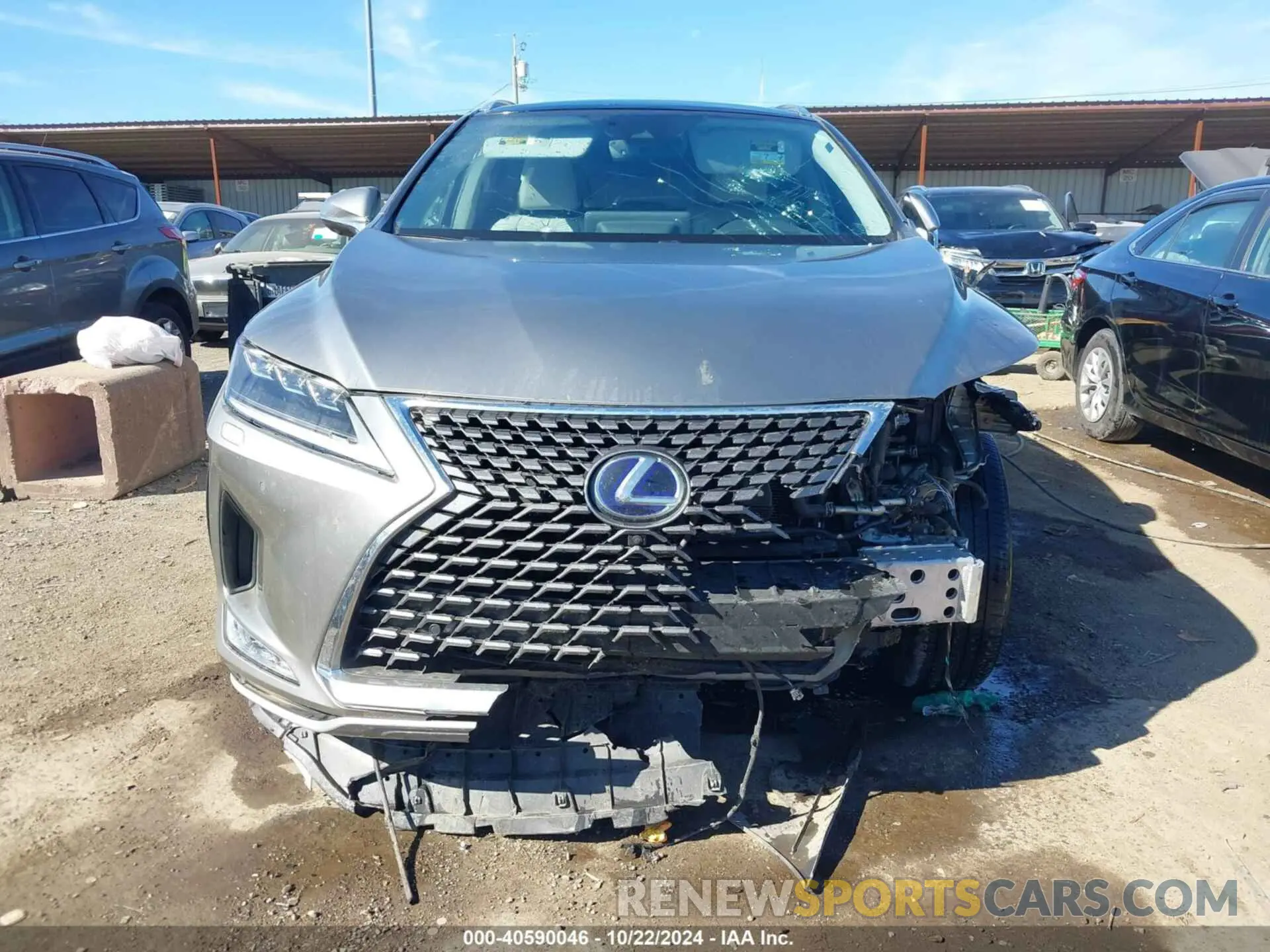 12 Photograph of a damaged car 2T2JGMDAXMC066394 LEXUS RX 450H 2021