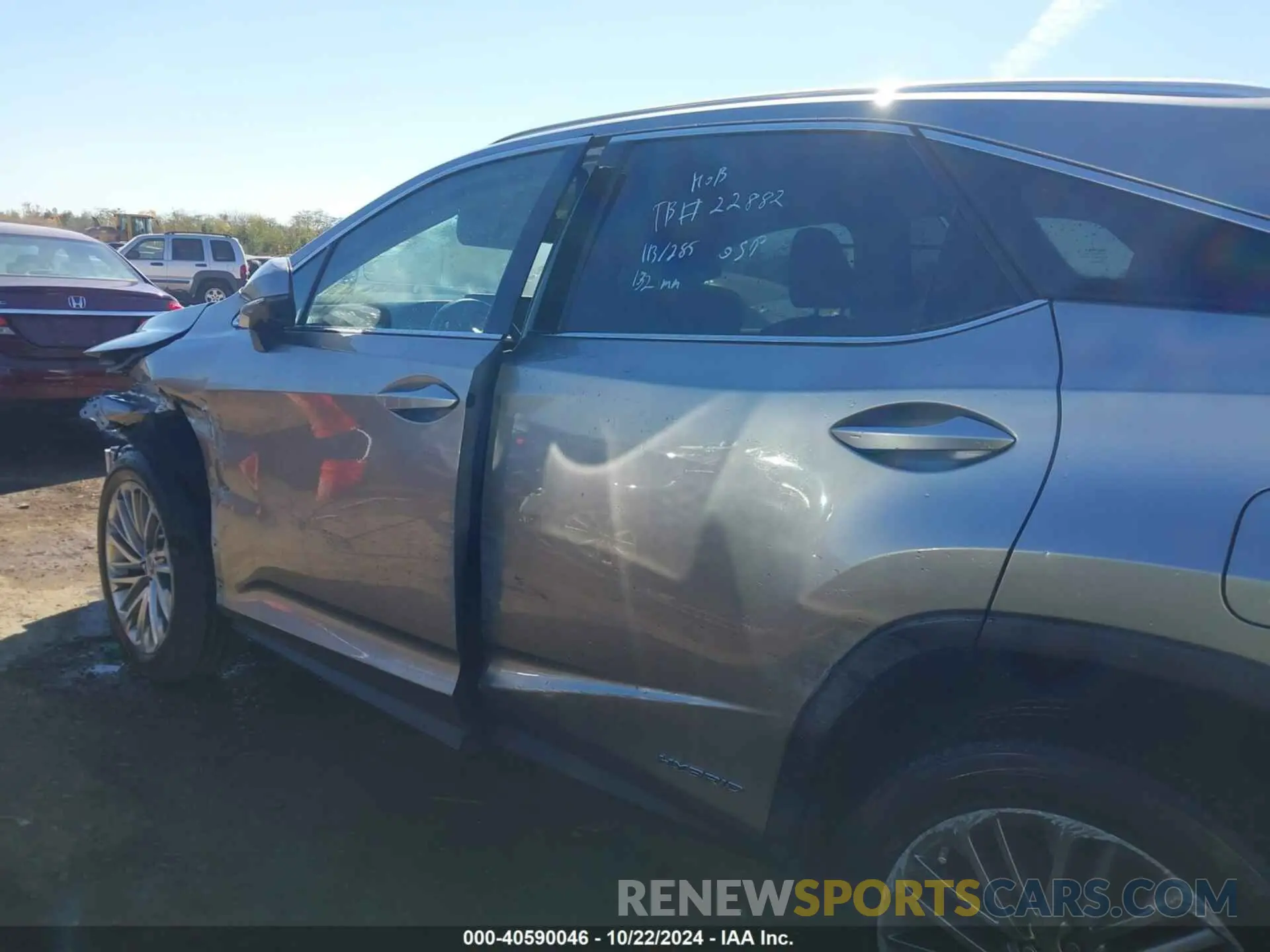 14 Photograph of a damaged car 2T2JGMDAXMC066394 LEXUS RX 450H 2021
