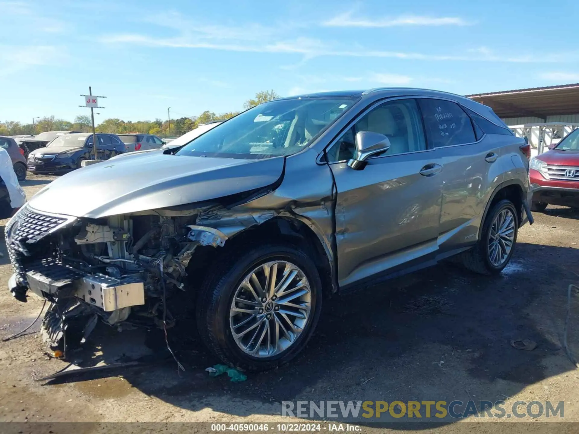 6 Photograph of a damaged car 2T2JGMDAXMC066394 LEXUS RX 450H 2021