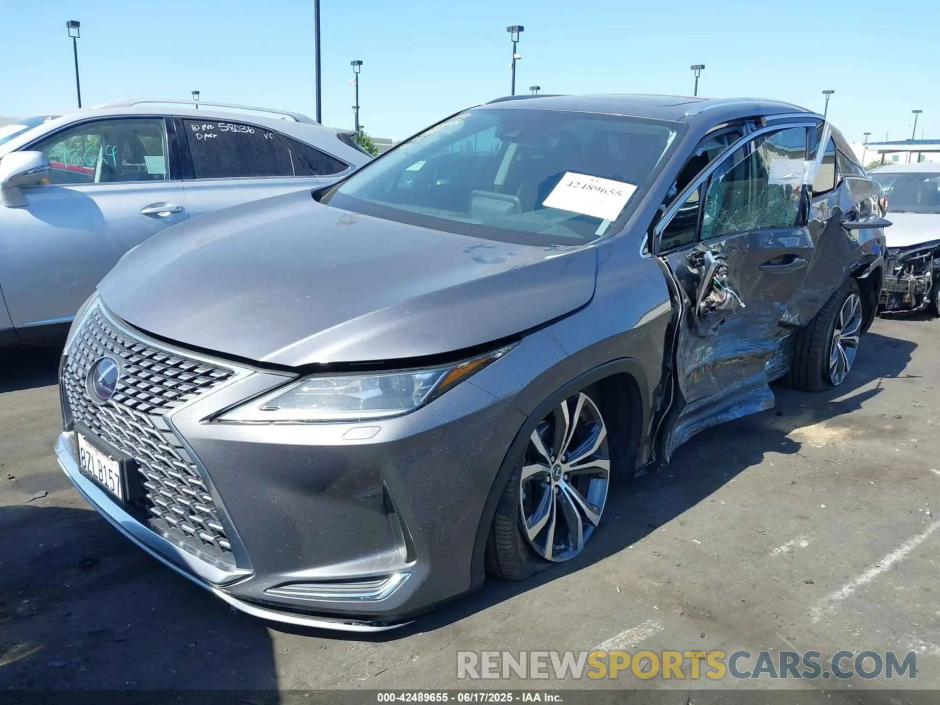 2 Photograph of a damaged car 2T2HGMDA4NC077617 LEXUS RX 450H 2022