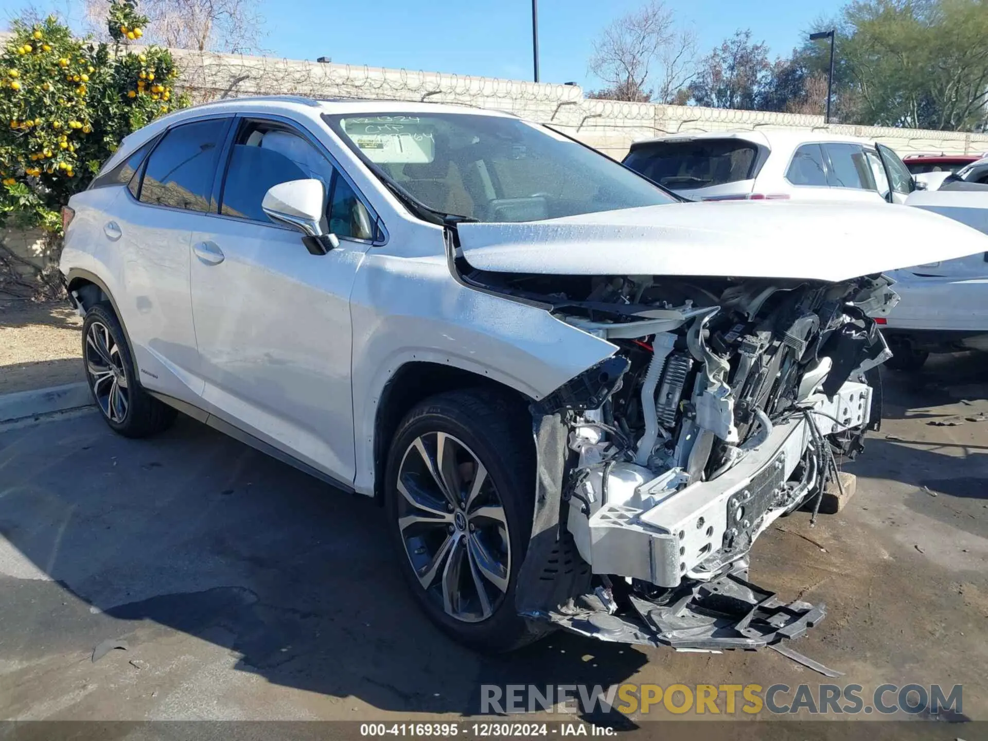1 Photograph of a damaged car 2T2HGMDA5NC090764 LEXUS RX 450H 2022