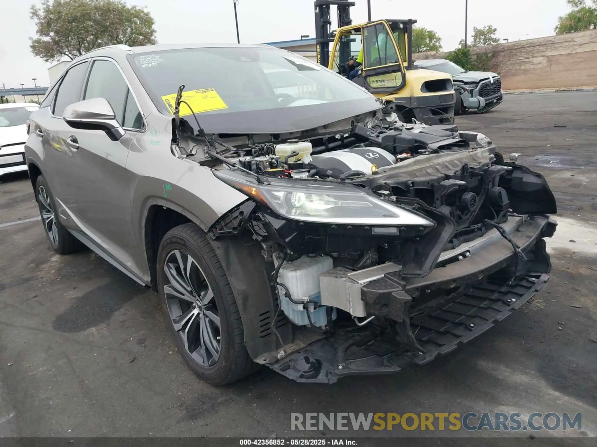 1 Photograph of a damaged car 2T2HGMDA7NC072735 LEXUS RX 450H 2022