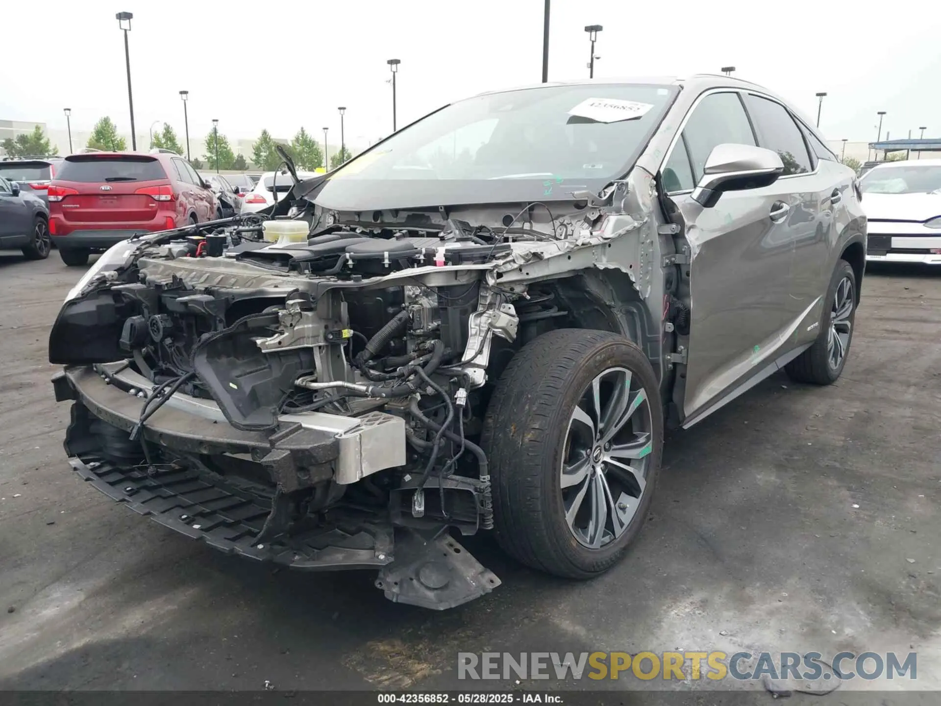 2 Photograph of a damaged car 2T2HGMDA7NC072735 LEXUS RX 450H 2022