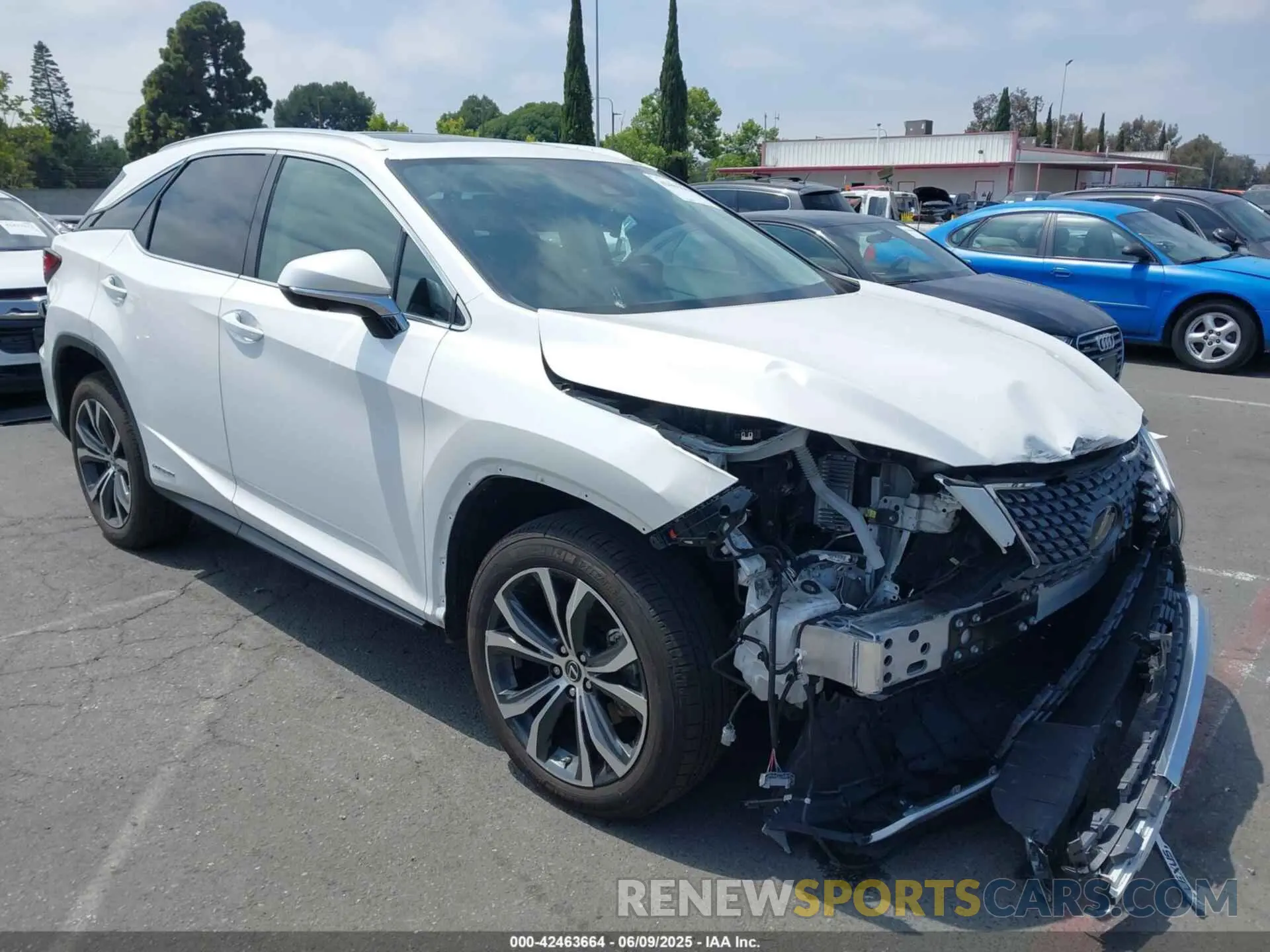1 Photograph of a damaged car 2T2HGMDA7NC074100 LEXUS RX 450H 2022