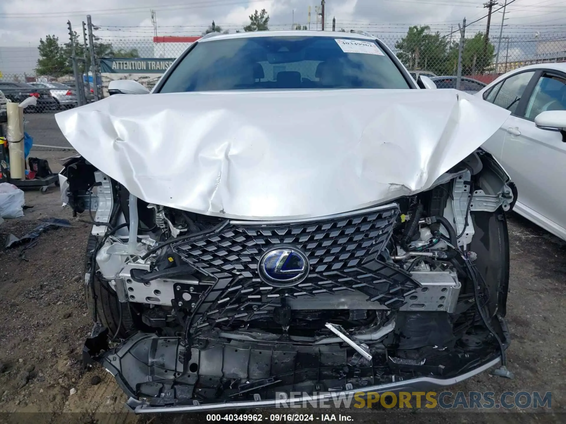 12 Photograph of a damaged car 2T2HGMDA7NC093178 LEXUS RX 450H 2022